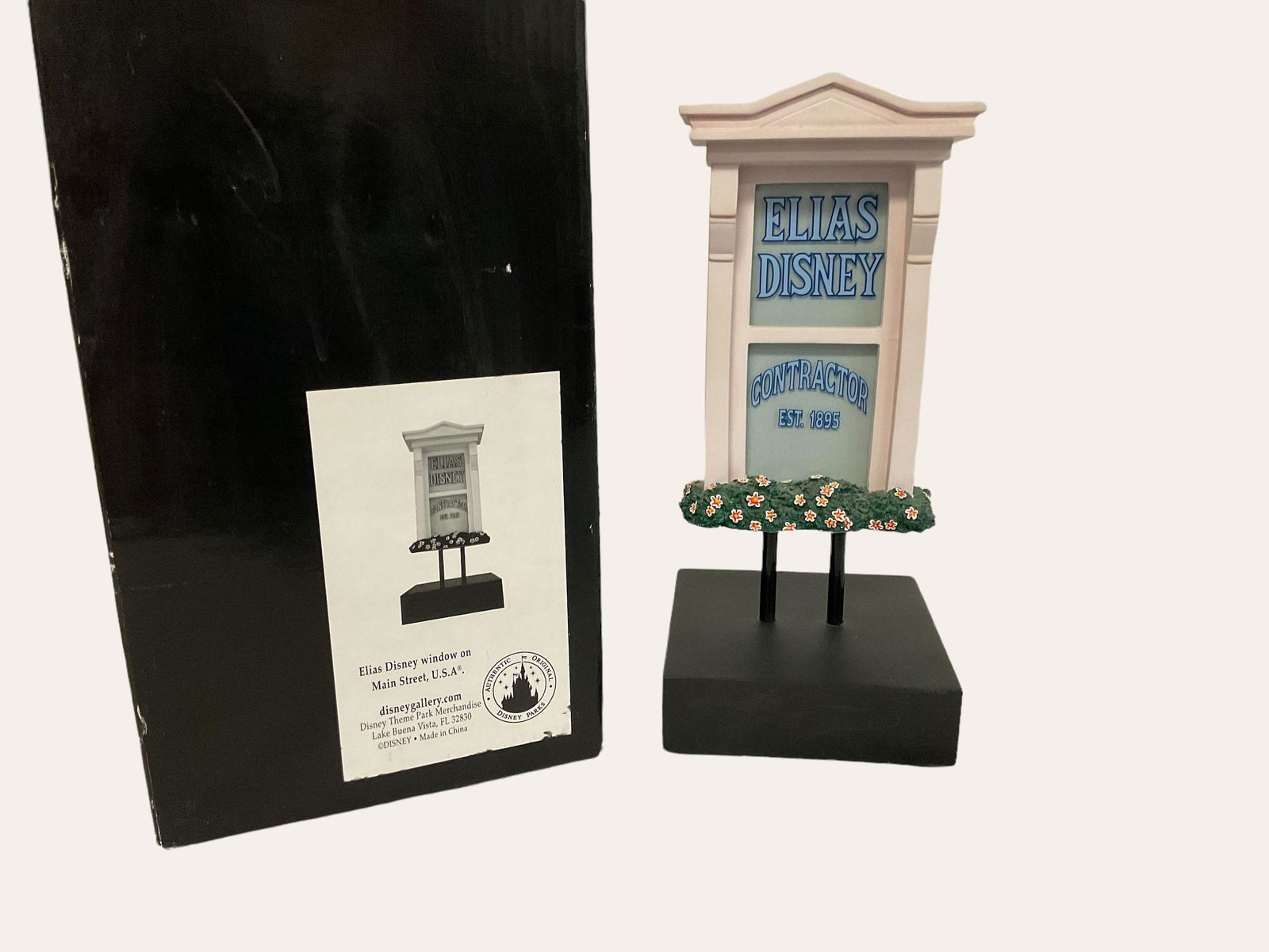 The Art of Disney Theme Parks Elias Disney window on Main Street, USA with Box (1 of 6)