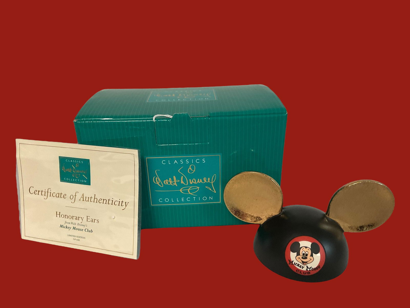 Walt Disney Classics Collection Honorary Ears from Mickey Mouse Club with COA and Box Limited (1 of 8)
