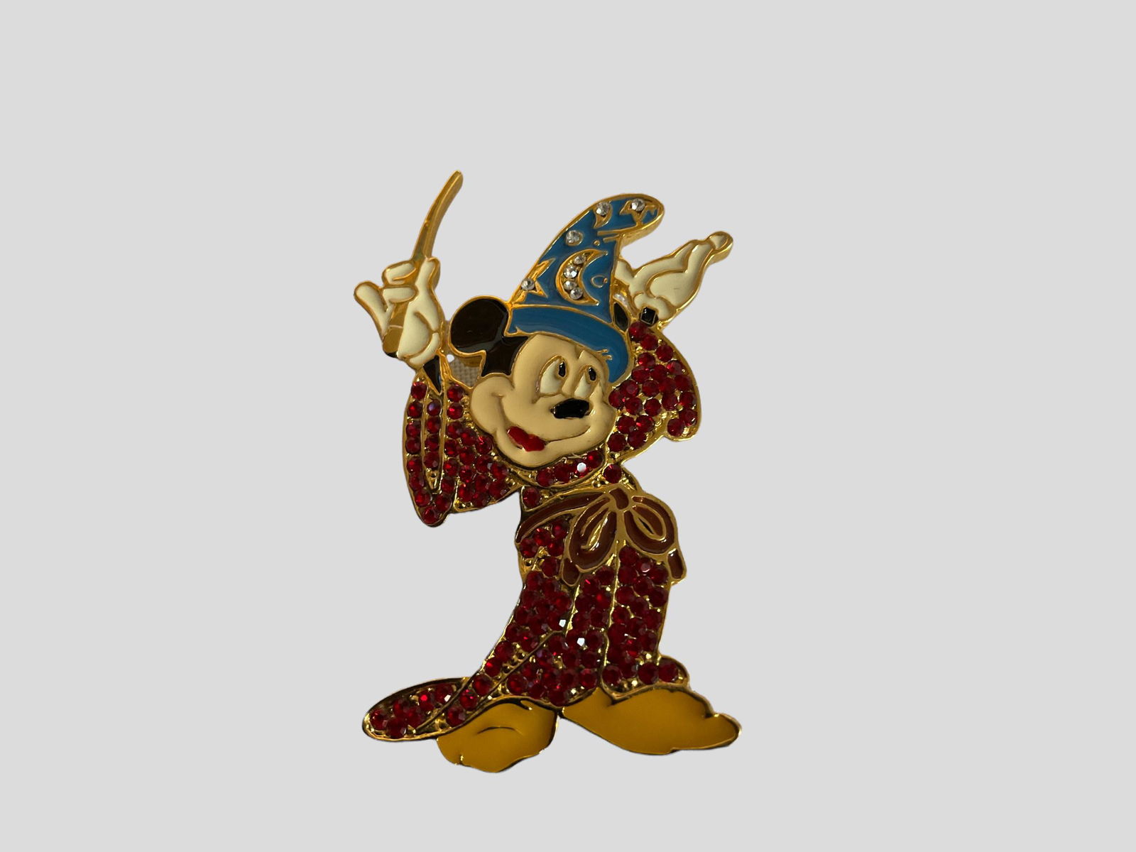 Disney Mickey Mouse Fantasia Jeweled Pin with Display Box (1 of 6)