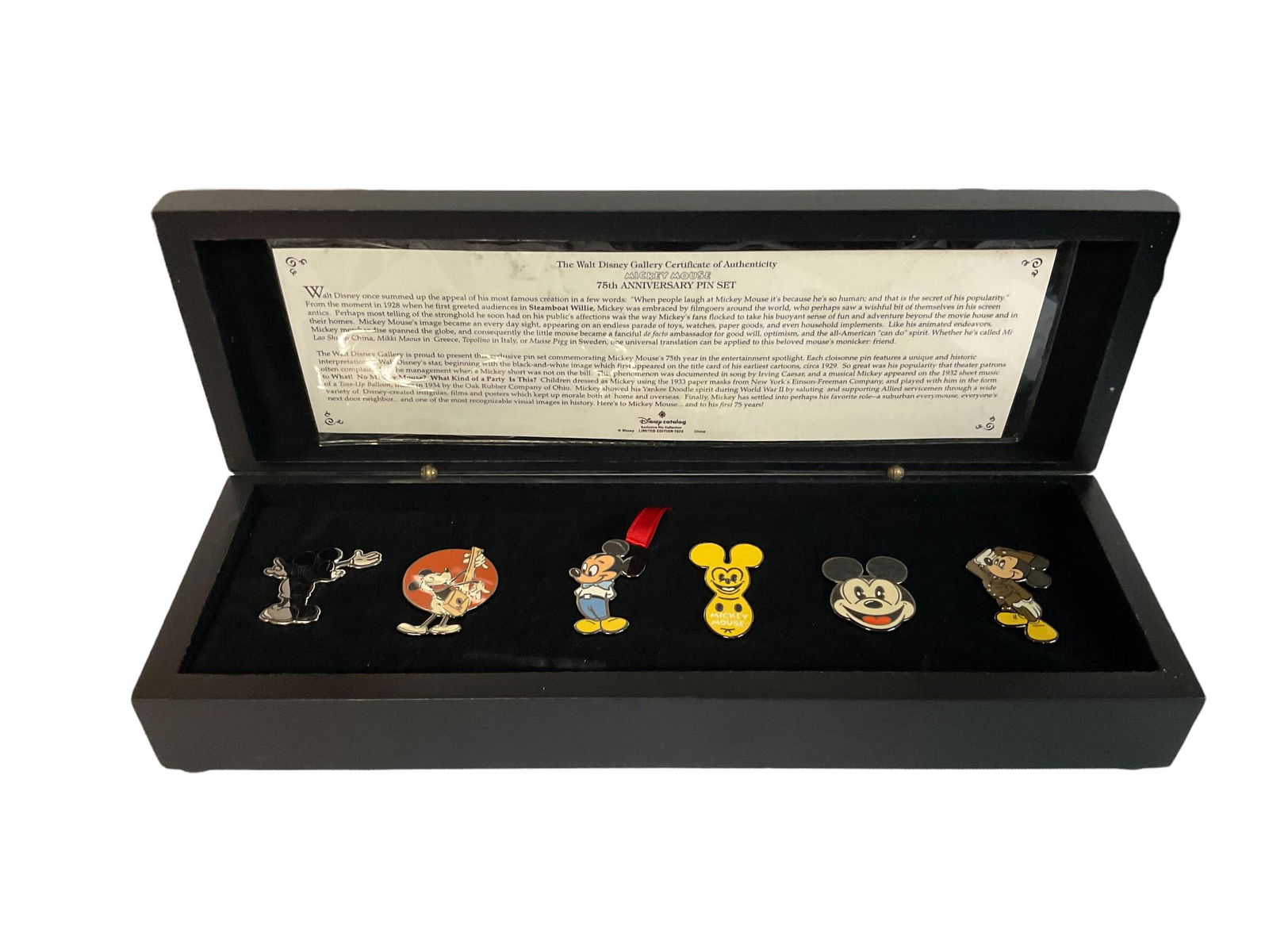 Mickey Mouse 75 Years Together Limited Edition Anniversary Pin Set (1 of 9)