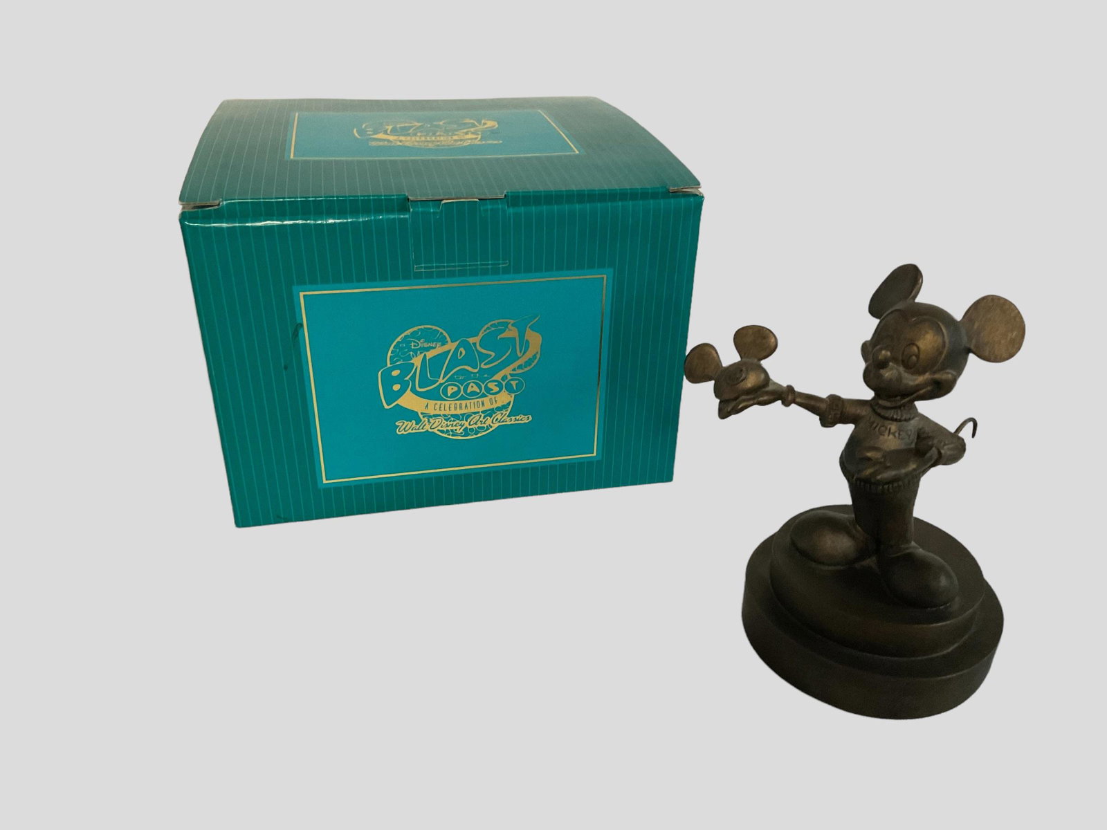 Walt Disney Art Classics Blast from the Past 2004 Mickey with Ears Figurine with Box: Walt Disney Art Classics Blast from the Past 2004 Mickey with Ears Figurine with Box, Measures 5" H, Condition very good, see photographs