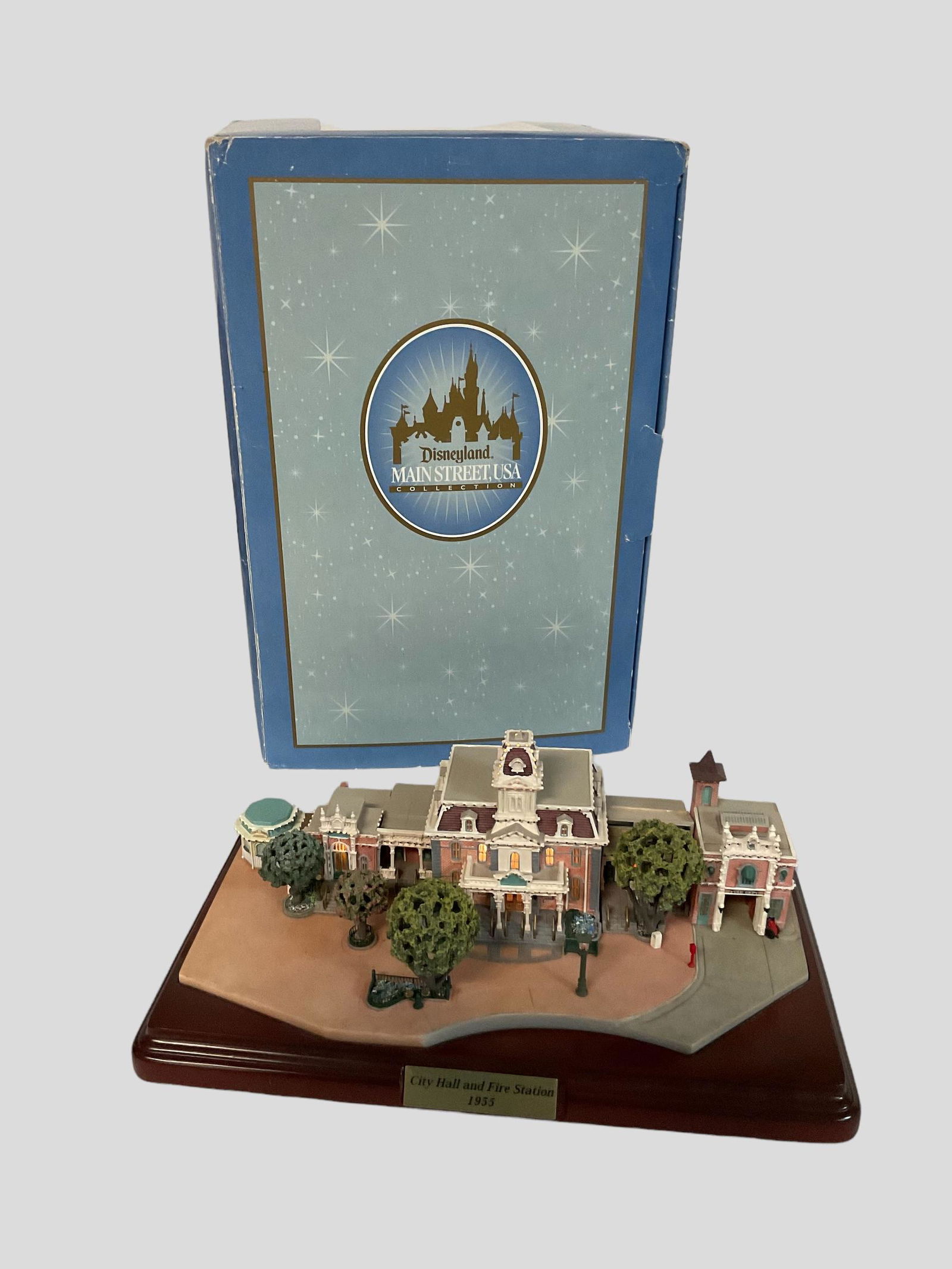 Disneyland Main Street USA Collection City Hall and Fire Station First Edition REPAIRED (1 of 13)