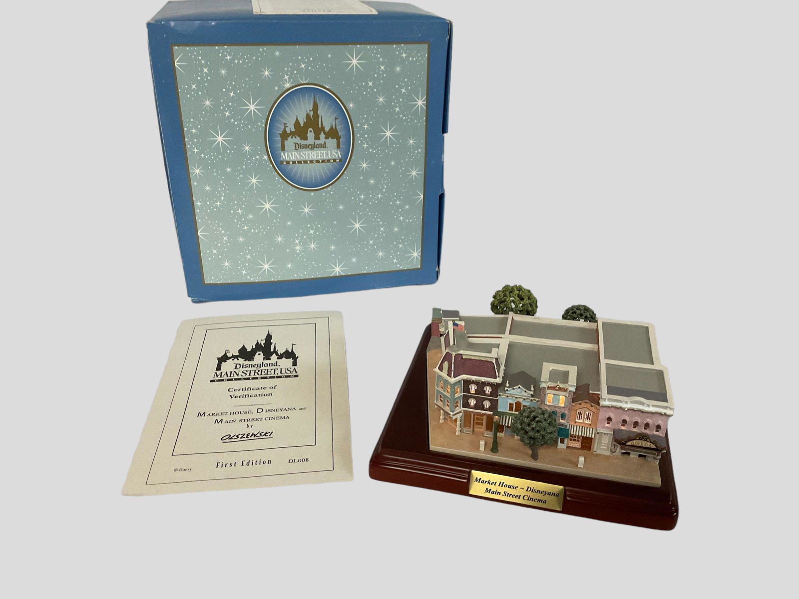 Disneyland Main Street USA Collection Market House, Disneyana and Main Street Cinema First Edition (1 of 9)