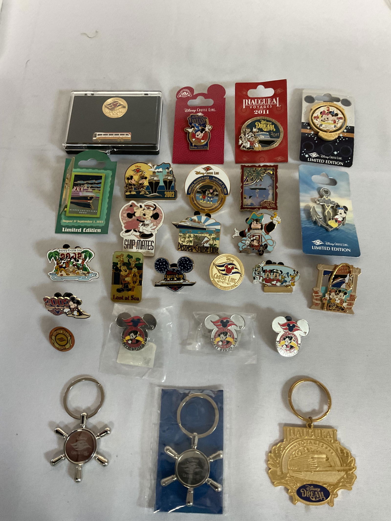 Collection of 23 Disney Cruise Line Trading Pins and 3 Key Chains (1 of 7)