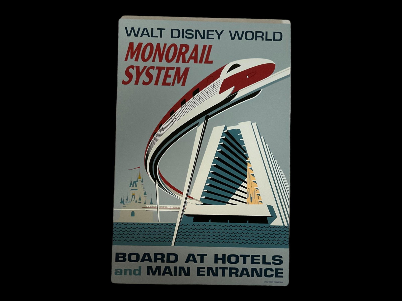 Set of 3 Metal Signs, Walt Disney World Monorail System Board at Hotels and Main Entrance (1 of 8)