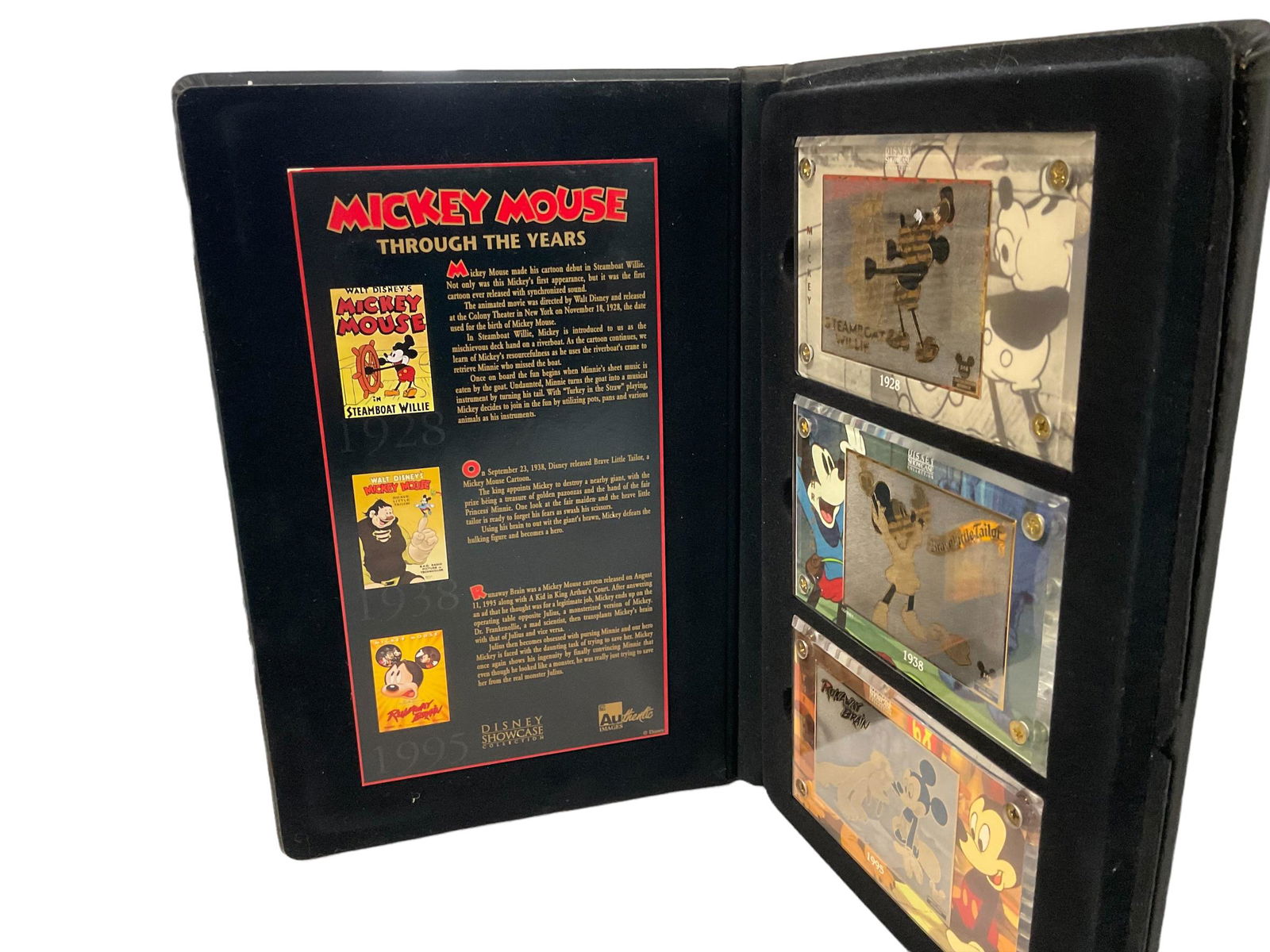 Mickey Mouse Through the Years Disney Showcase Collection 3 Card Set in Binder (1 of 8)