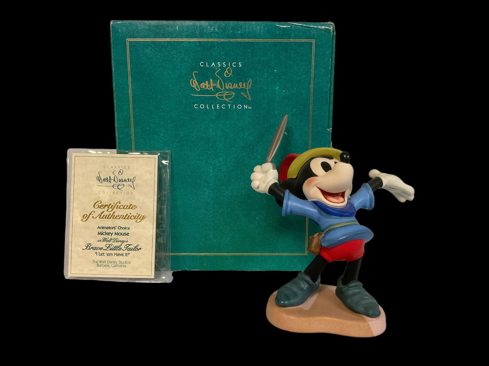 Disney Classics Collection Members Only Sculpture Animators Choice Mickey Mouse Brave Little Tailor (1 of 8)