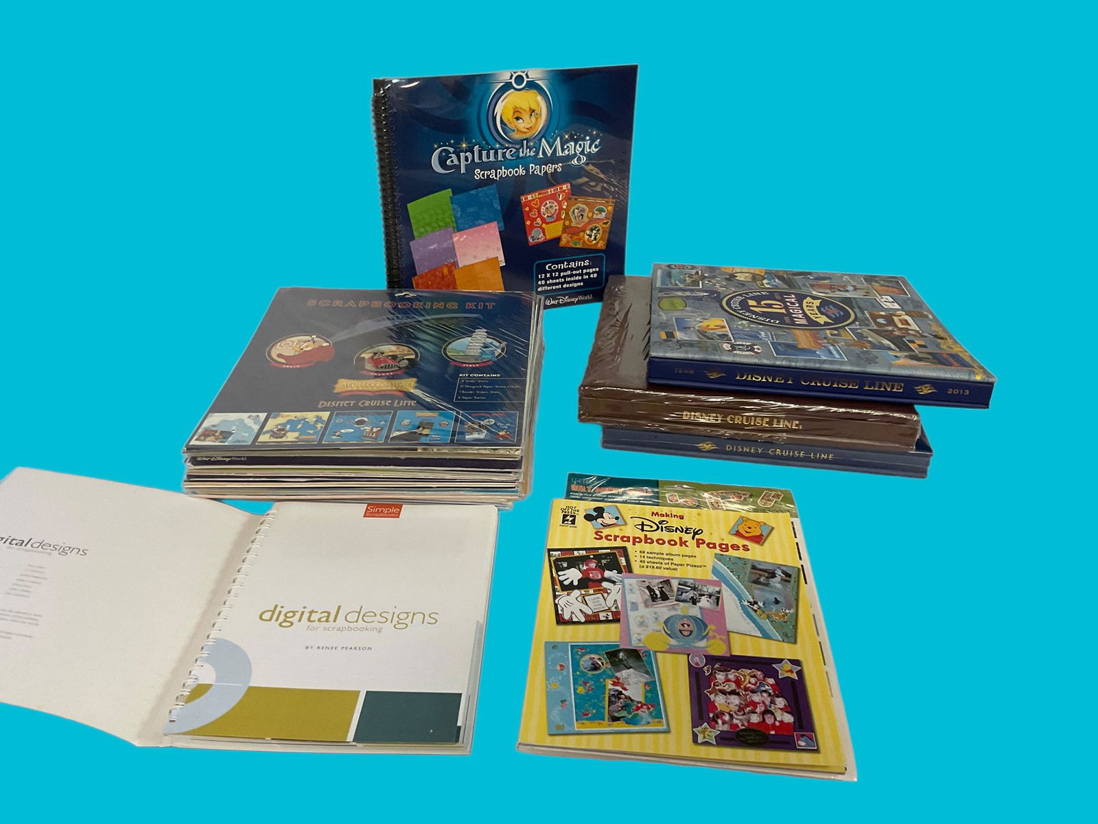 Collection of 4 Scrapbooks with 23 Kits and Scrapbook Materials (1 of 13)