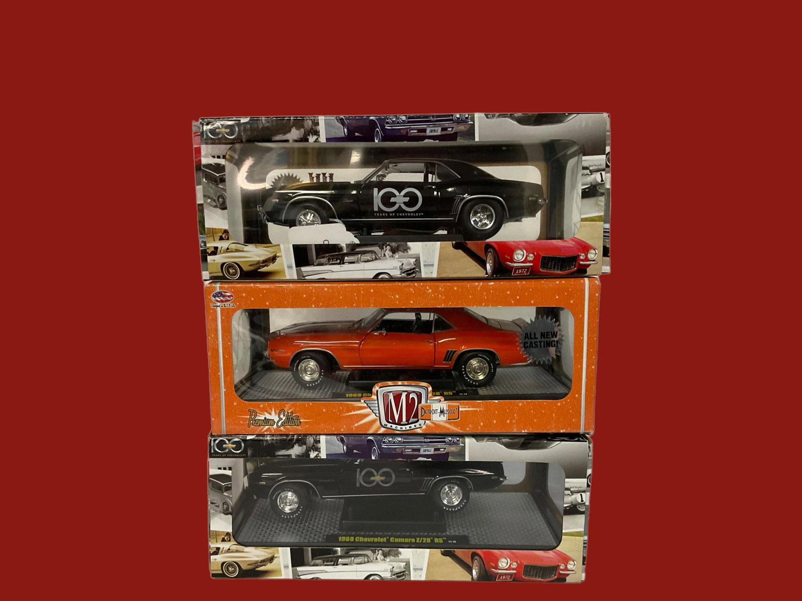 Lot of three 1969 Chevrolet Camaro Die-Cast Model Cars by Castline (1 of 8)