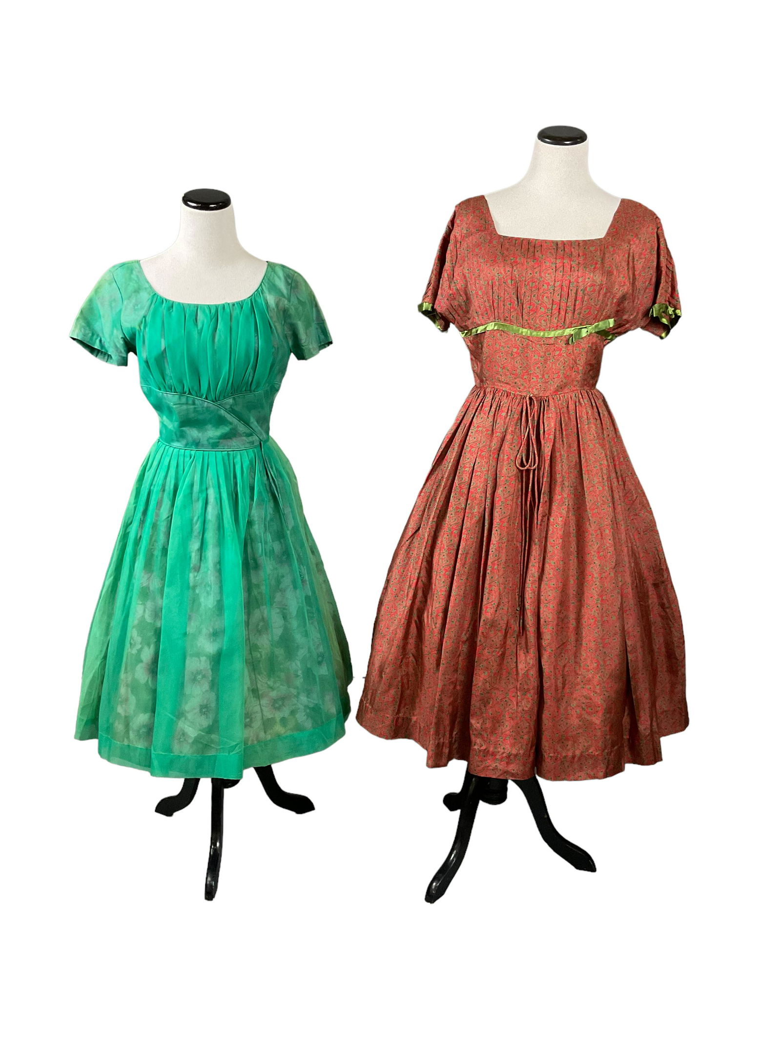 2 Vintage 1950s Shirtwaist Dresses (1 of 9)