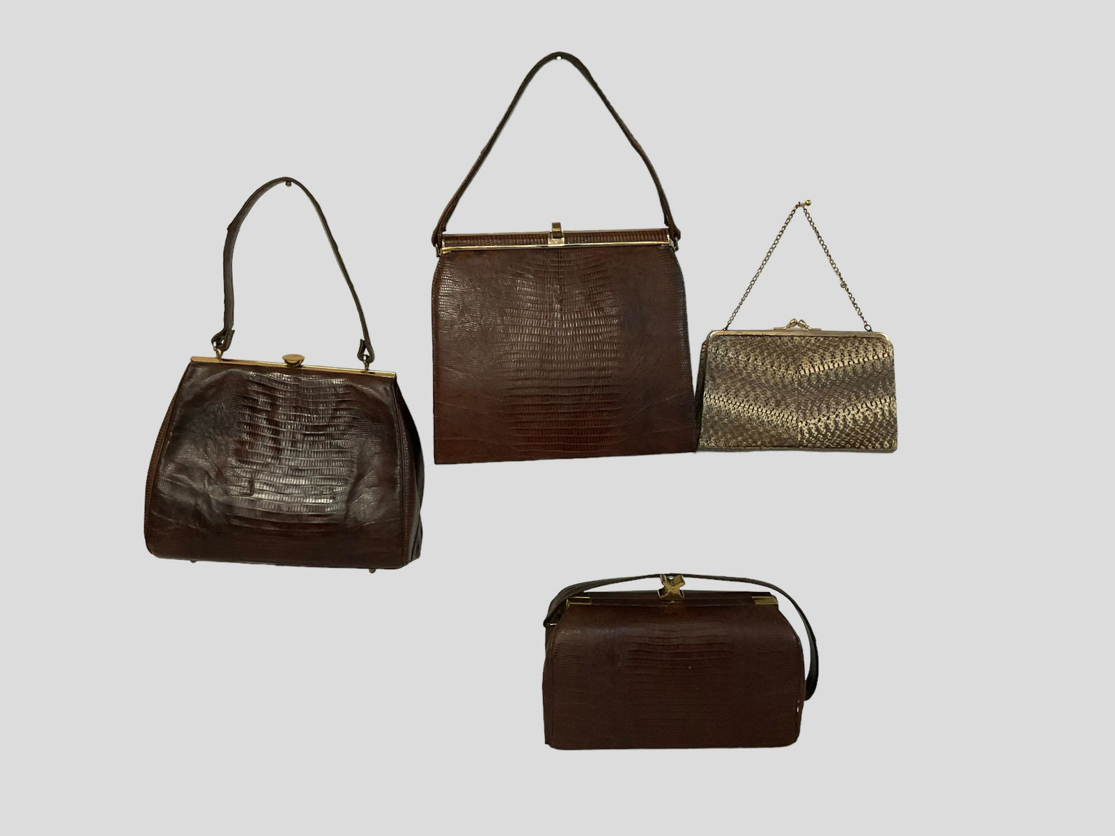 4 Alligator, Lizard Vintage Handbags (1 of 17)
