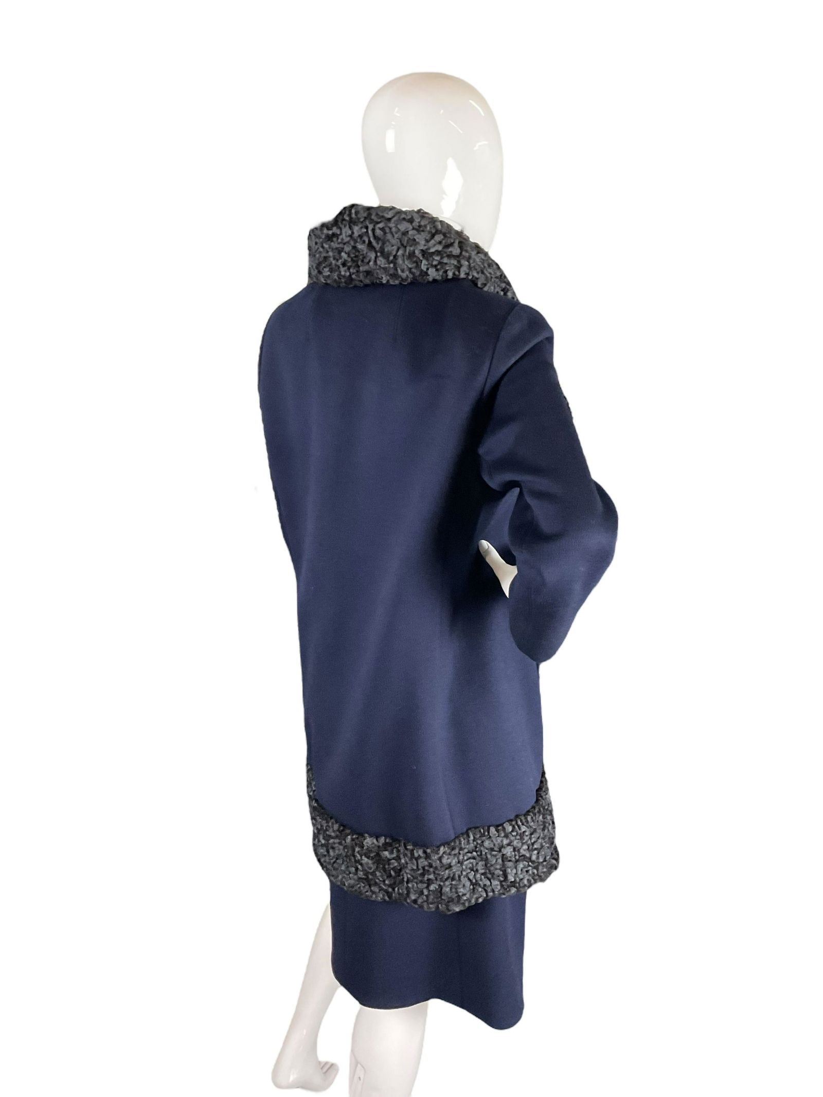 Blin & Blin Navy Ladies Ensemble with Lambs Wool Trim (1 of 18)