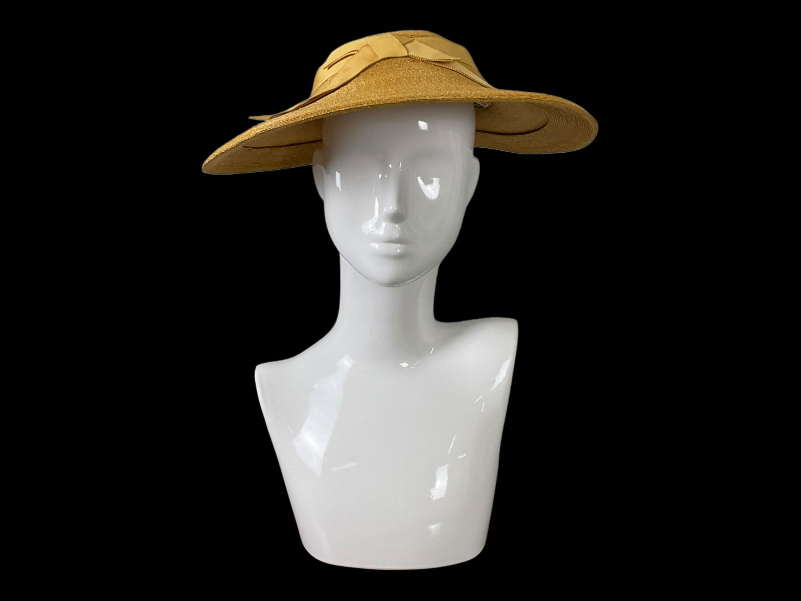Lillian Dache 1940s Straw Hat (1 of 7)