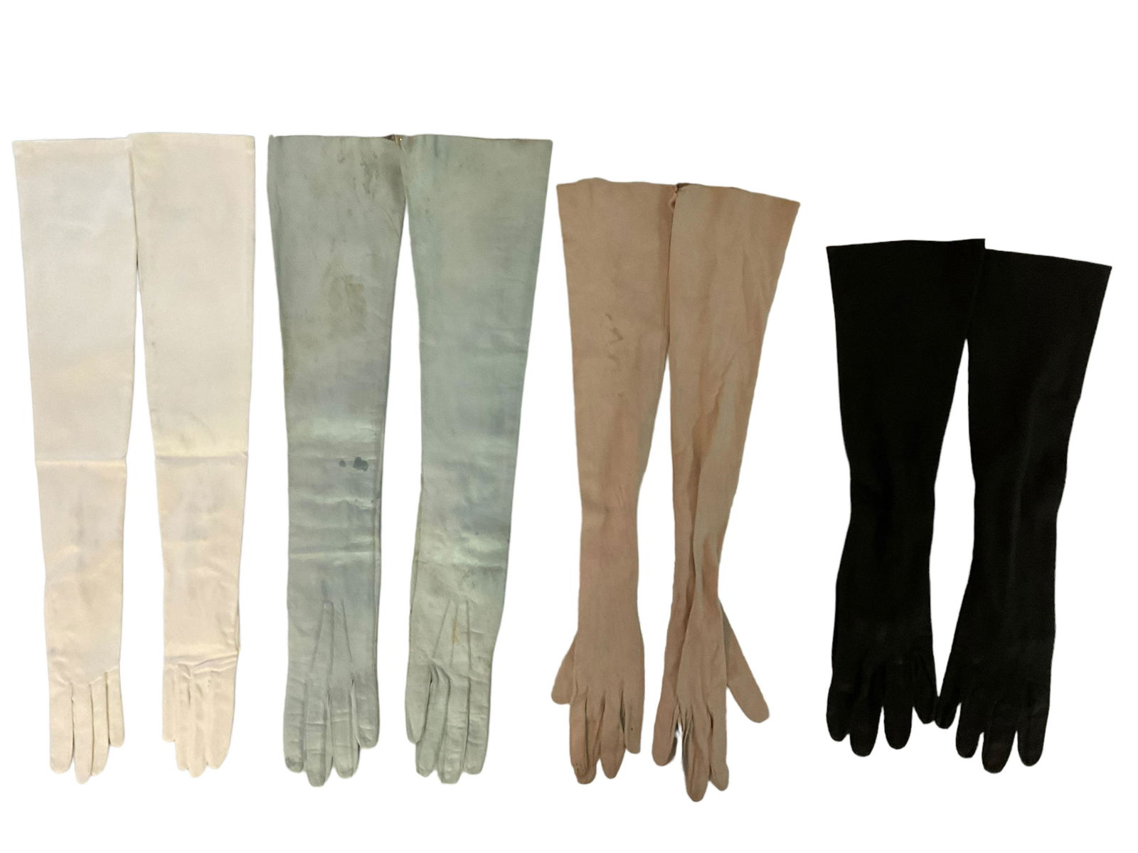 Vintage 4 Pairs Long Evening Gloves (1 of 4)