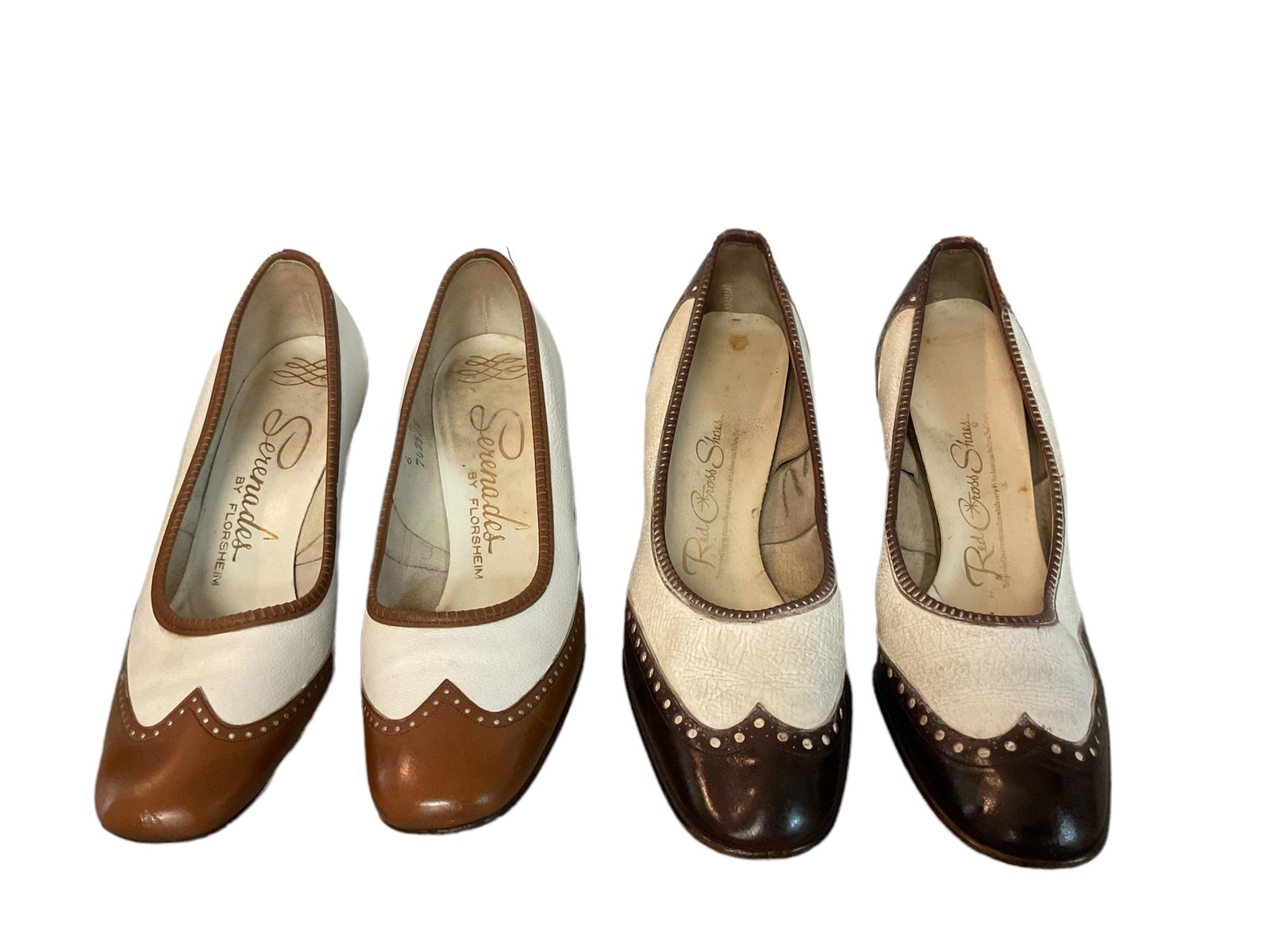 2 Pair of Vintage Spectator Pumps (1 of 4)