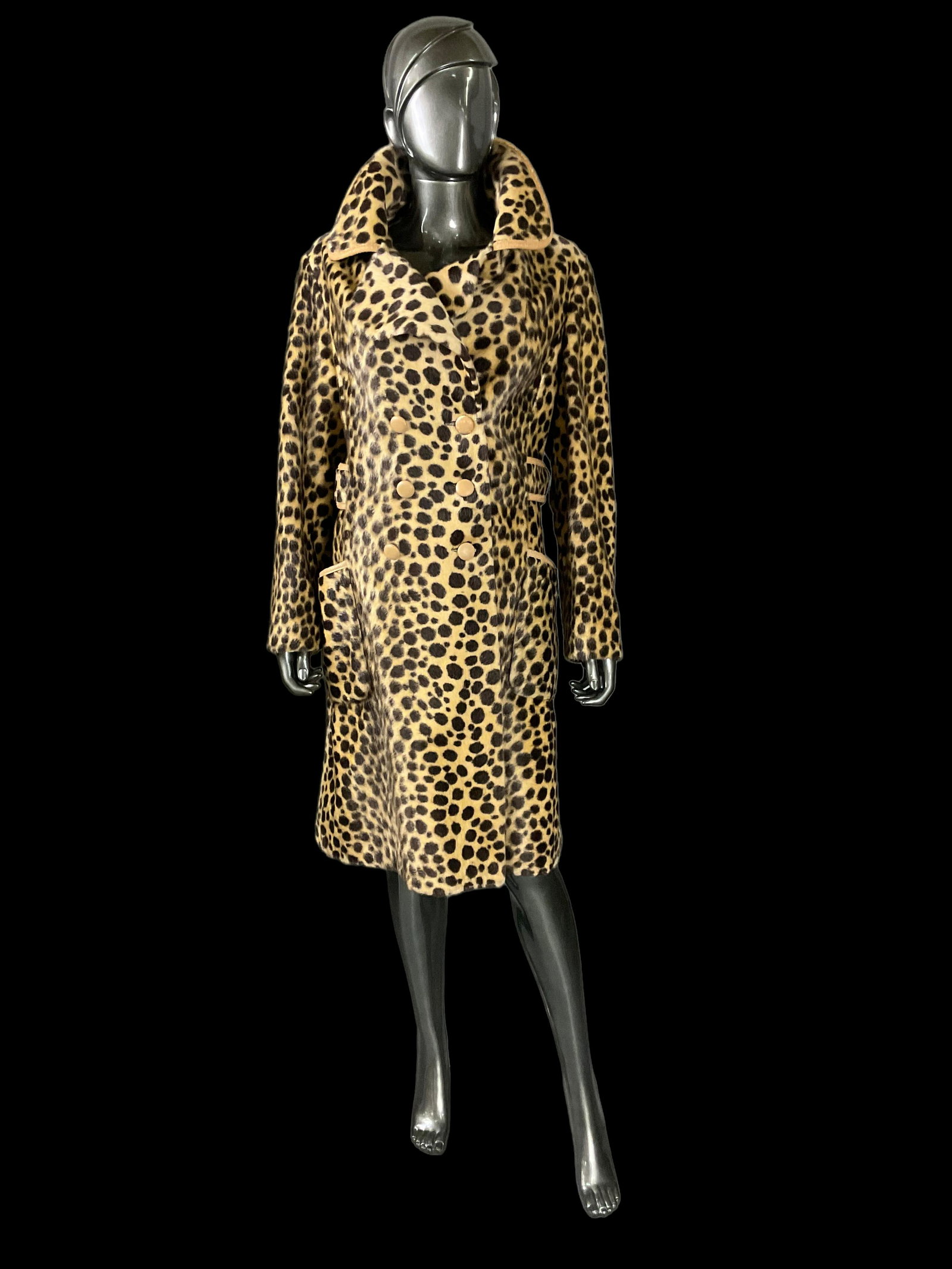 Faux Fur Leopard Coat (1 of 10)