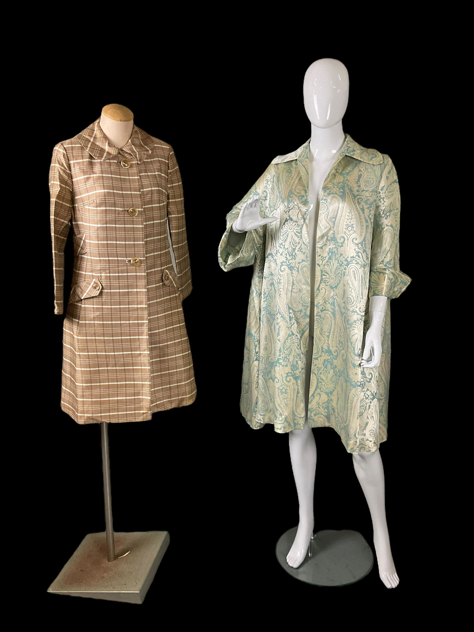 Pair of 1960s Silk Coats (1 of 13)