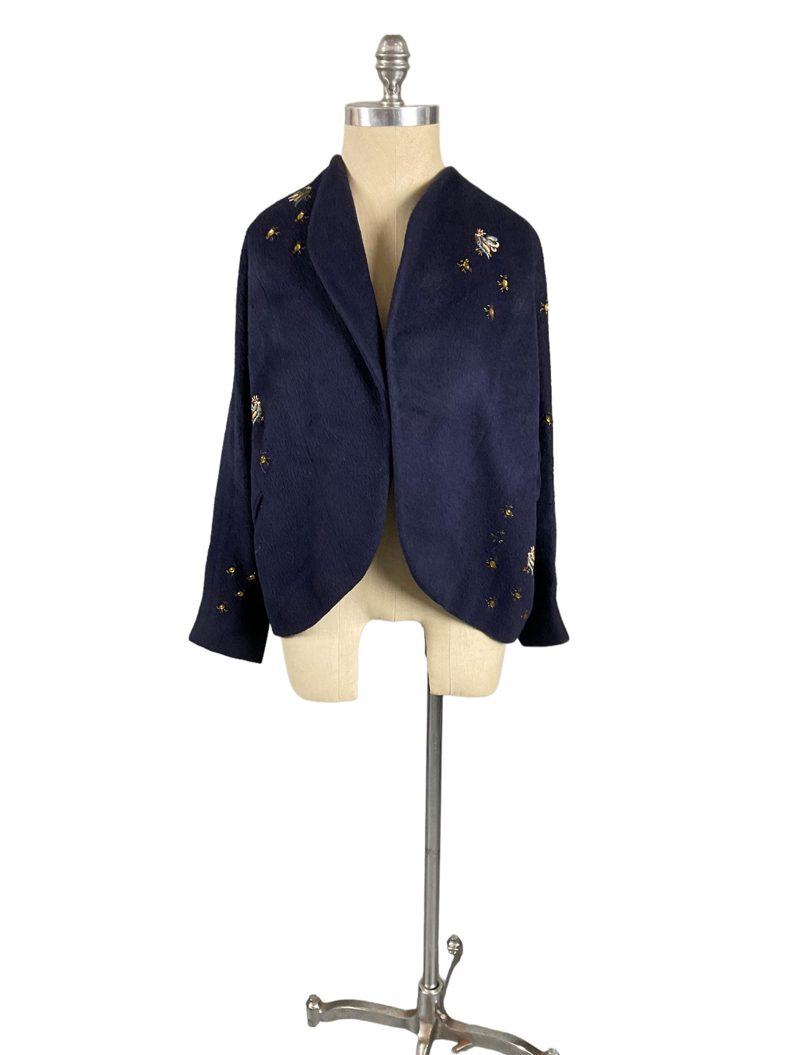 Vintage Forstmann Navy Wool Jacket (1 of 8)