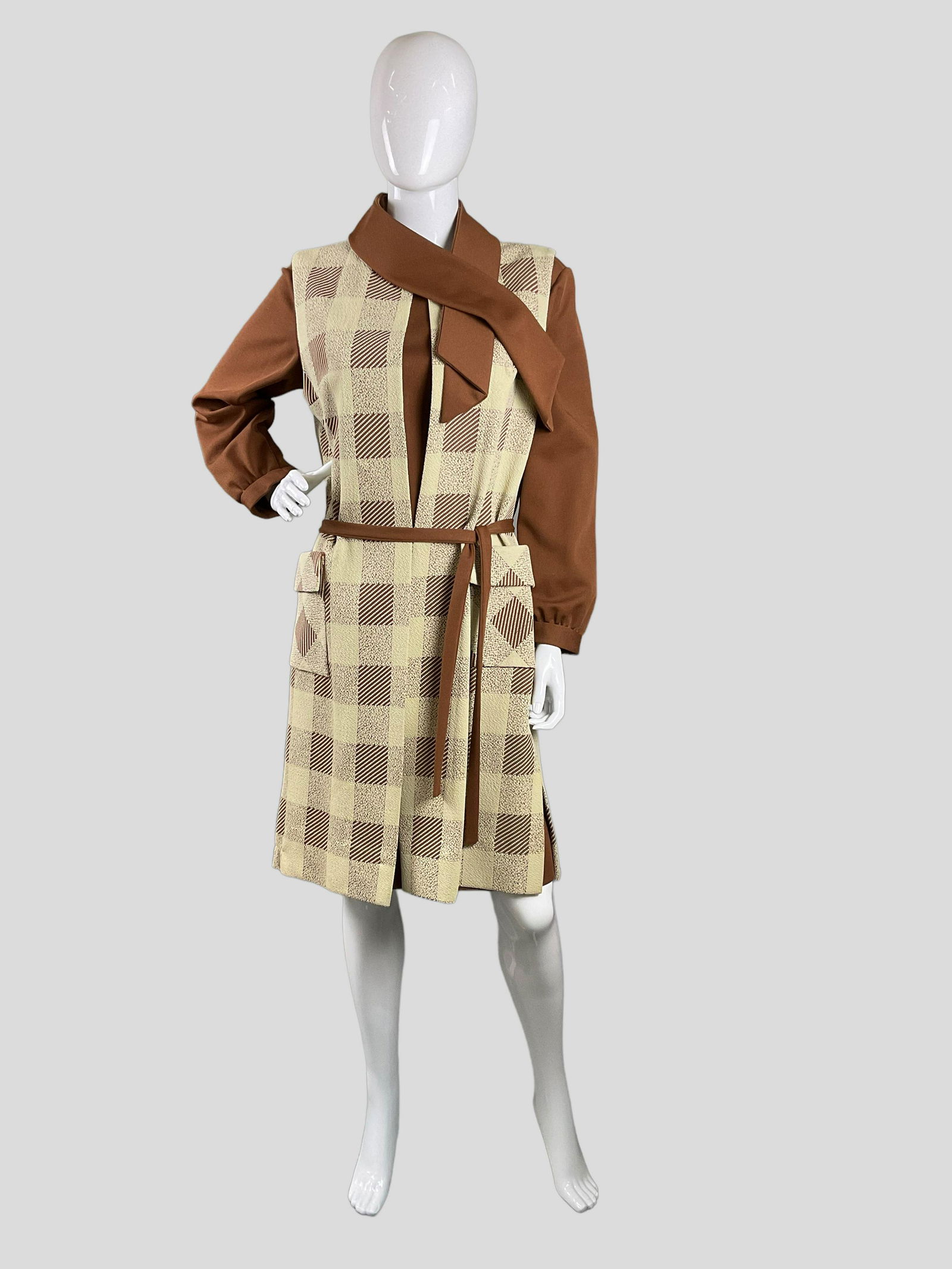 1960s Vintage Dress with Matching Duster (1 of 5)