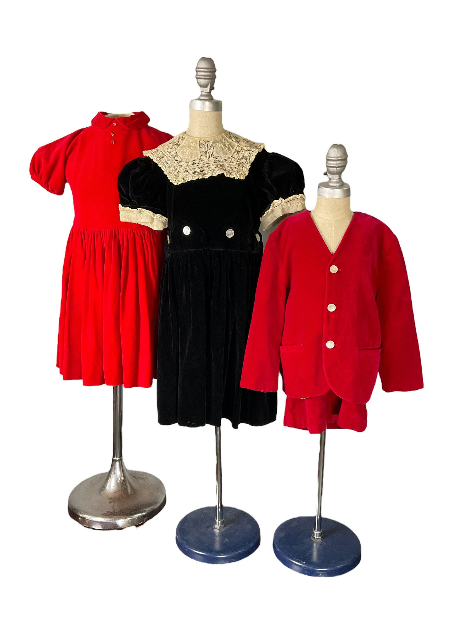 Collection of Childrens 1950s Velvet Clothes (1 of 6)