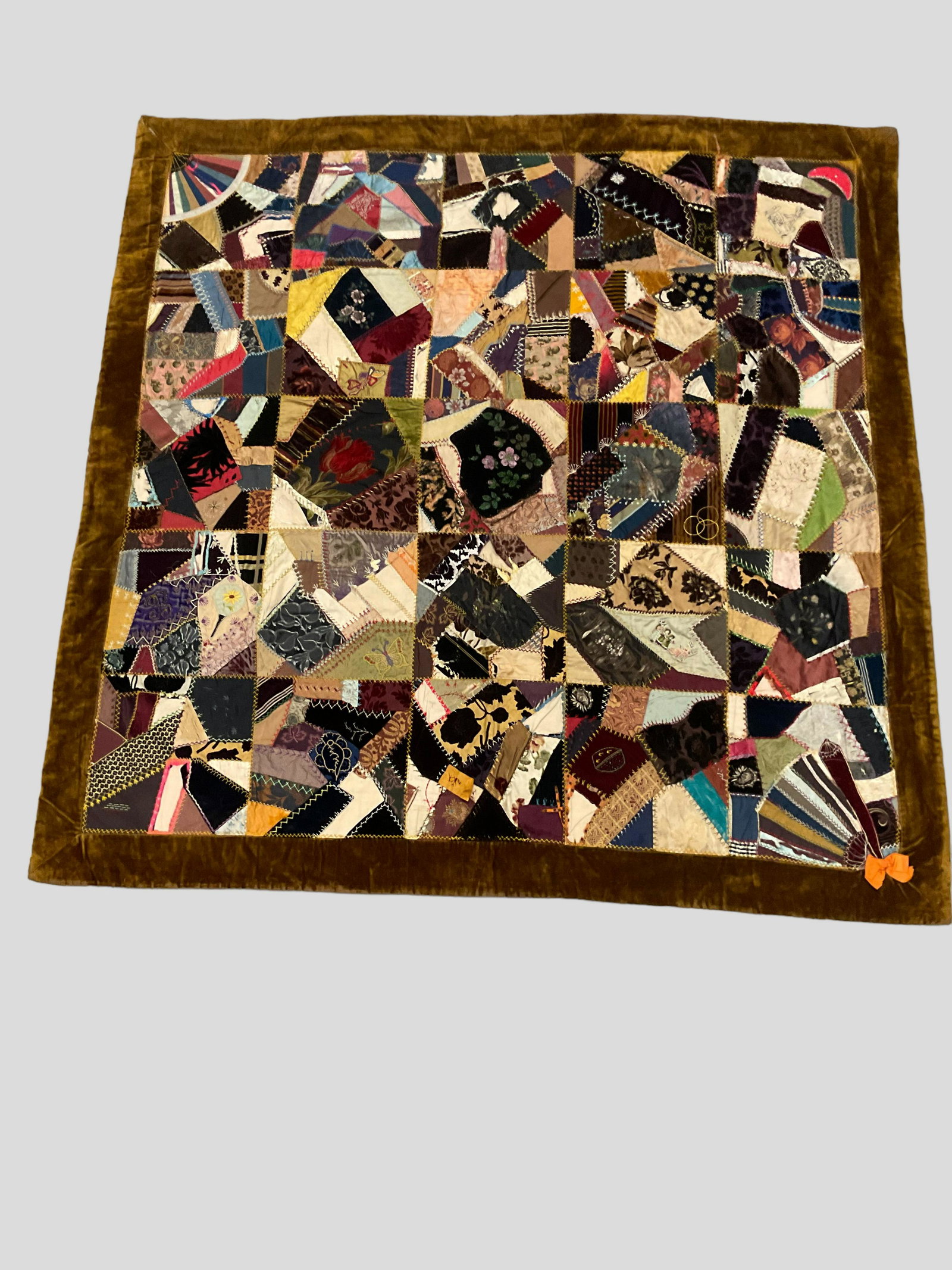 Crazy Patchwork Quilt (1 of 16)