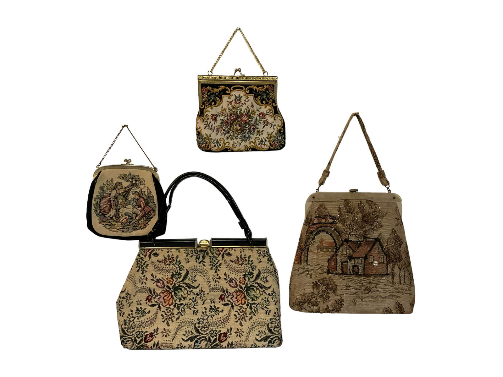 Collection of 4 Tapestry Handbags (1 of 3)