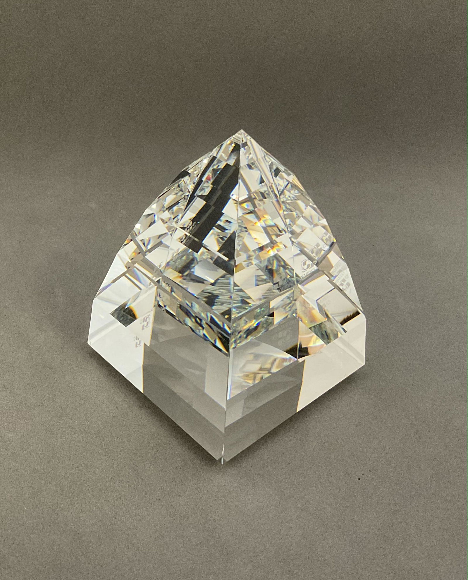 Swarovski Crystal Figurine Large Pyramid Paperweight Number 7450NR050095 (1 of 3)