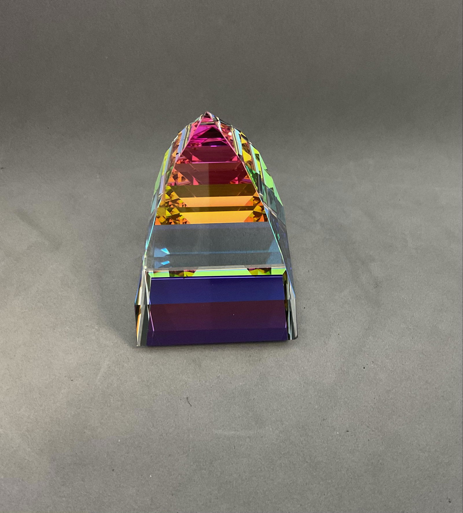 Swarovski Crystal Figurine Large Pyramid Paperweight Number 7450NR050095 (1 of 3)
