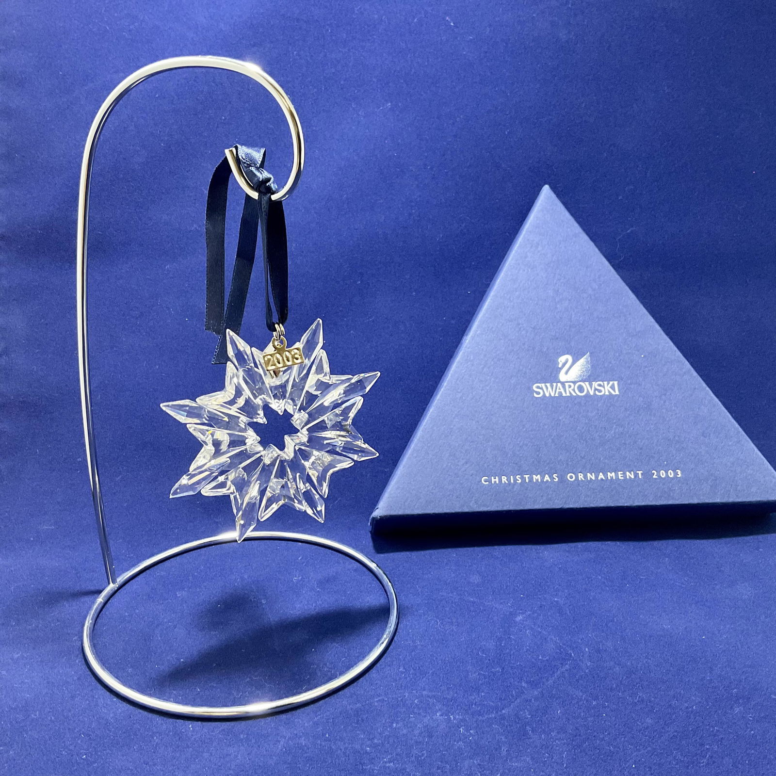 Swarovski Crystal Figurine 2003 Christmas Ornament Number 9445NR200301 (1 of 3)