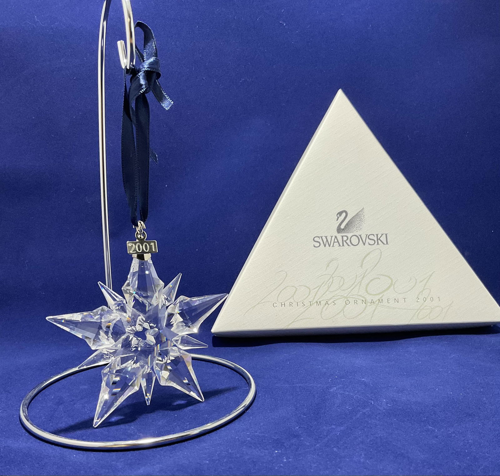 Swarovski Crystal Figurine 2001 Christmas Ornament Number 9445NR200101 (1 of 3)