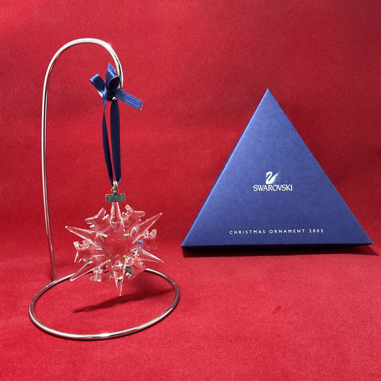 Swarovski Crystal Figurine 2002 Christmas Ornament Number 9445NR0200201 (1 of 3)