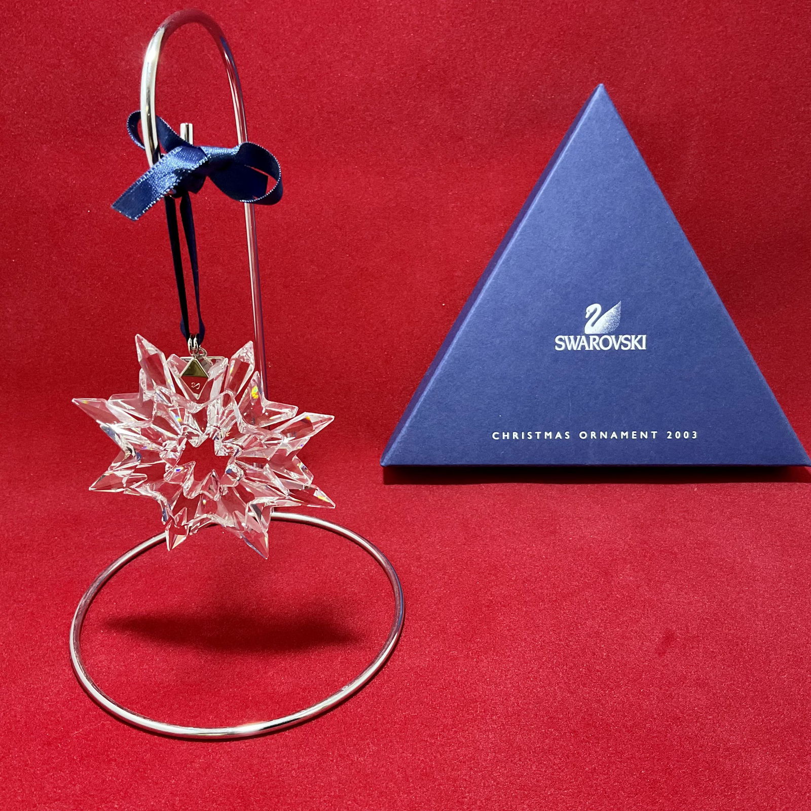 Swarovski Crystal Figurine 2003 Christmas Ornament Number 9445NR200301 (1 of 4)
