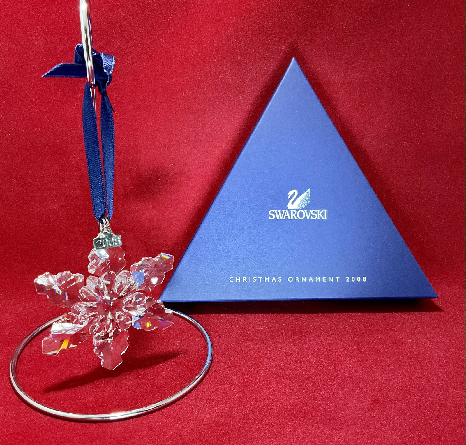 Swarovski Crystal Figurine 2008 Christmas Ornament Number 9400NR000196 (1 of 3)