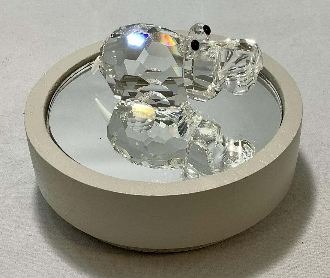 Swarovski Crystal Figurine Small Hippo Number 7626NR055 (1 of 4)