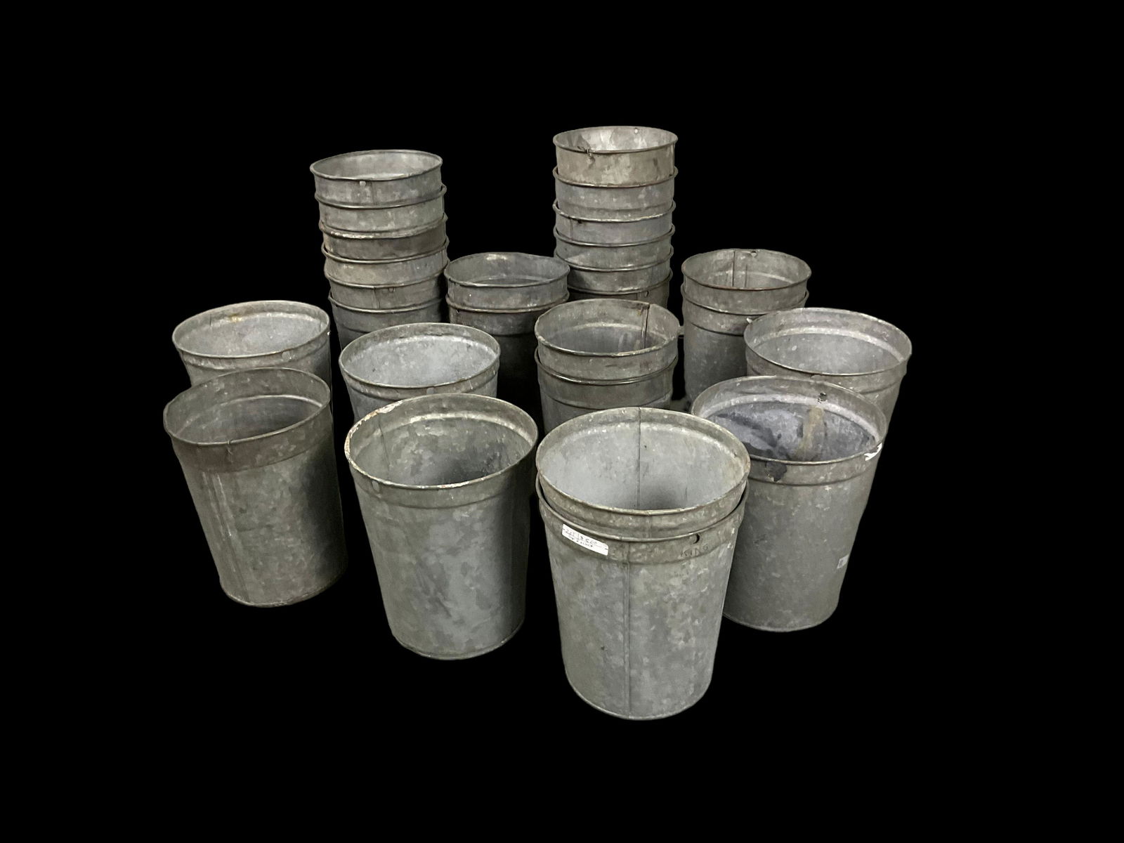 Lot of 26 Vintage Maple Syrup Sap Buckets (1 of 4)