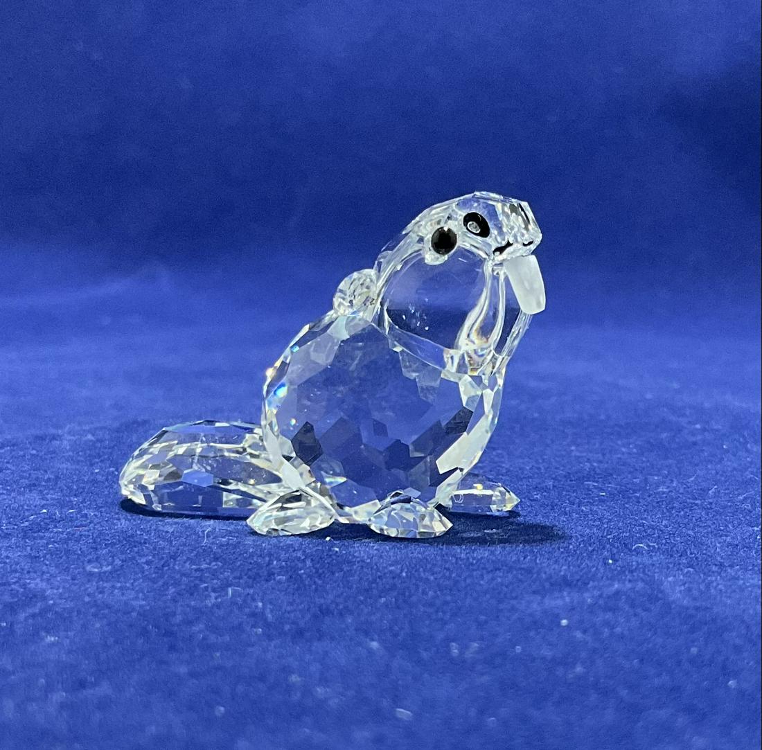 Swarovski Crystal Figurine Sitting Baby Beaver Number 7616NR000002 (1 of 4)