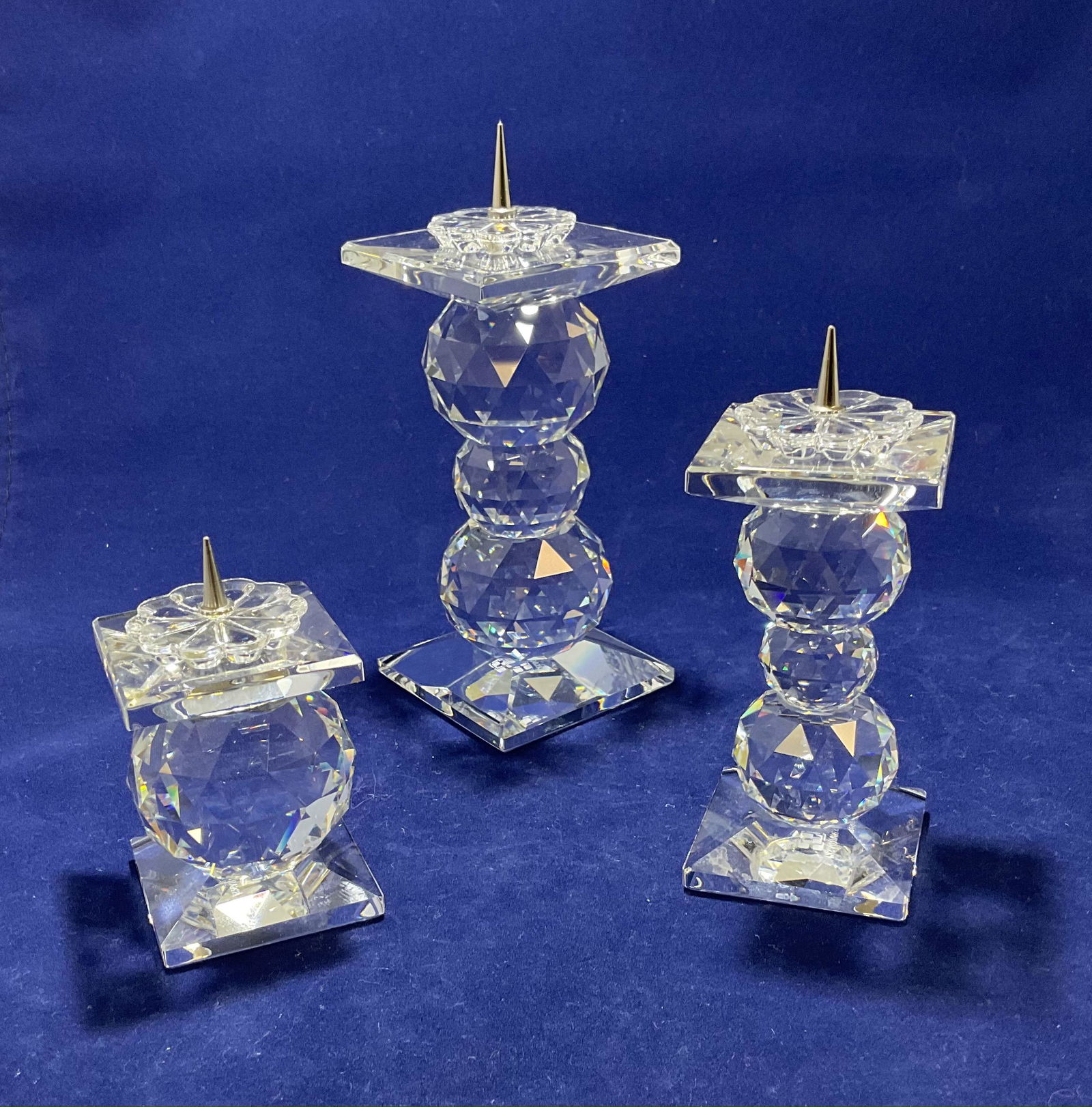 Group of 3 Swarovski Crystal Candleholders (1 of 4)