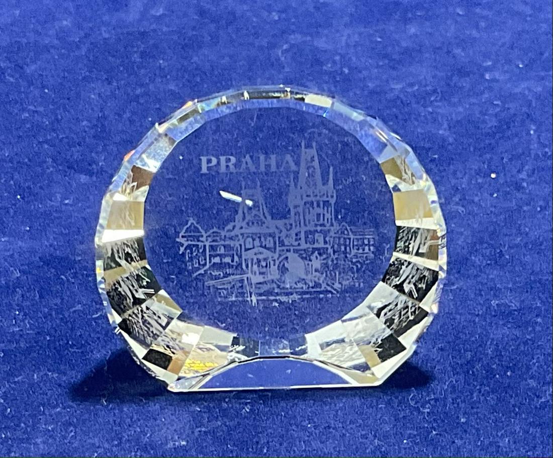 Swarovski Crystal Figurine "Praha" Centenary Tour Disc Number M4812 (1 of 2)