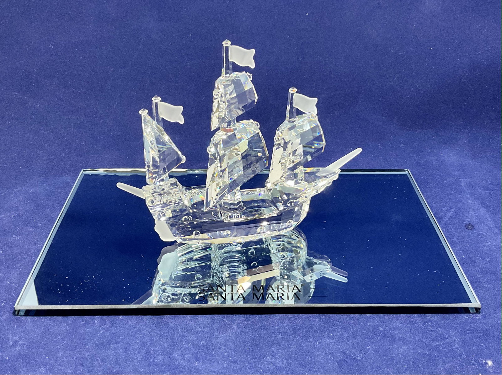 Swarovski Crystal Figurine Santa Maria Number 7473NR000003: Swarovski Crystal Figurine, Santa Maria, Number 7473NR000003, Signed, With Box, Condition very good, see photographs