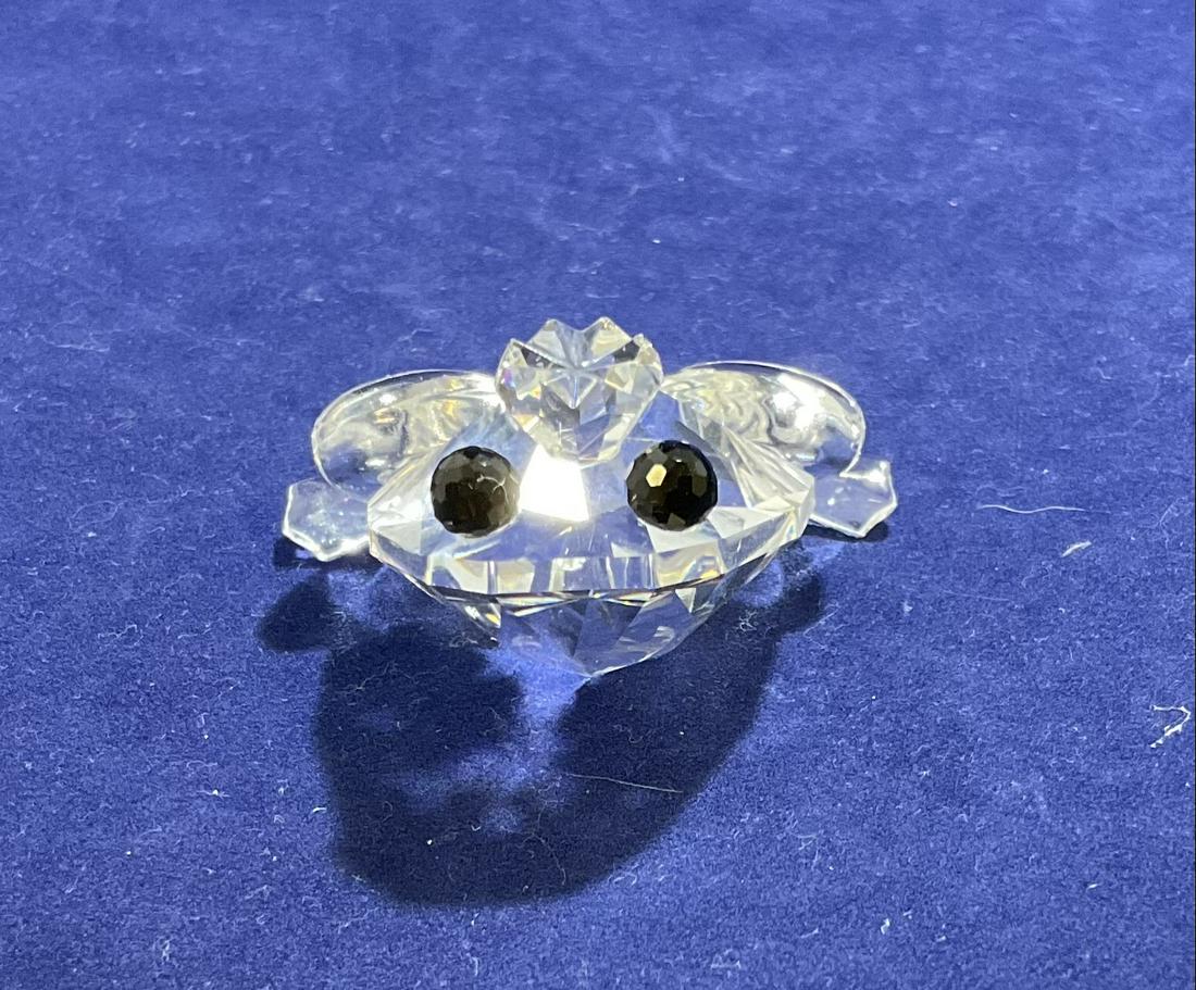 Swarovski Crystal Figurine Prince Frog (black eyes) Number 7642NR048000 (1 of 3)