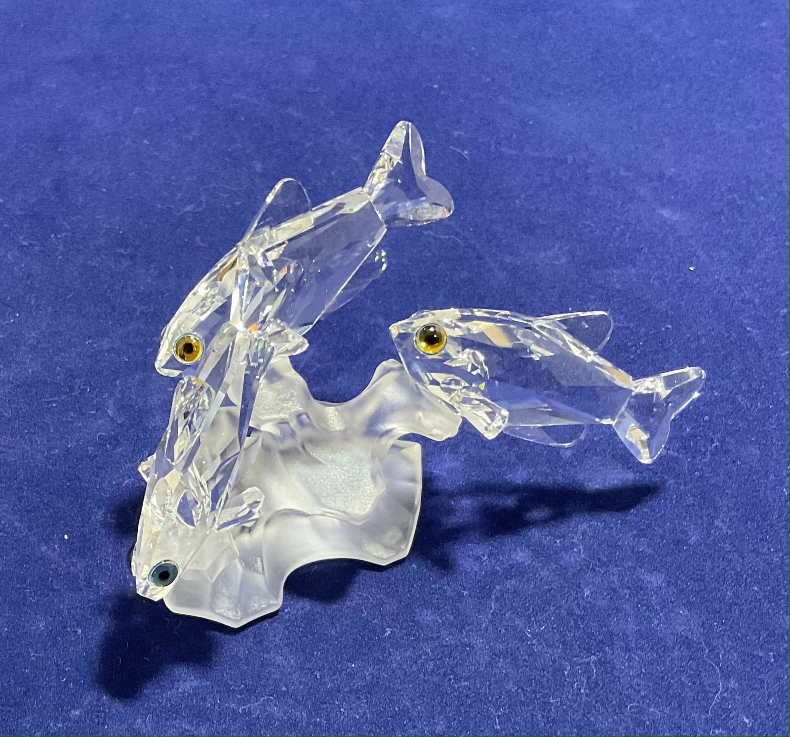 Swarovski Crystal Figurine Three South Sea Fish Number 7644NR057000 (1 of 4)