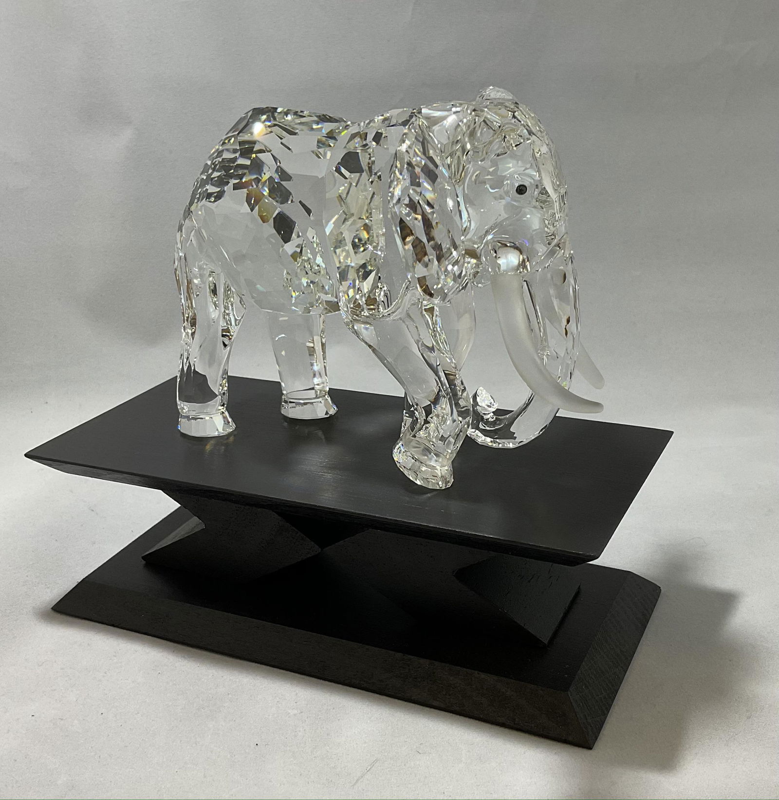 Swarovski Crystal Figurine Elephant Number with Display Stand (1 of 4)