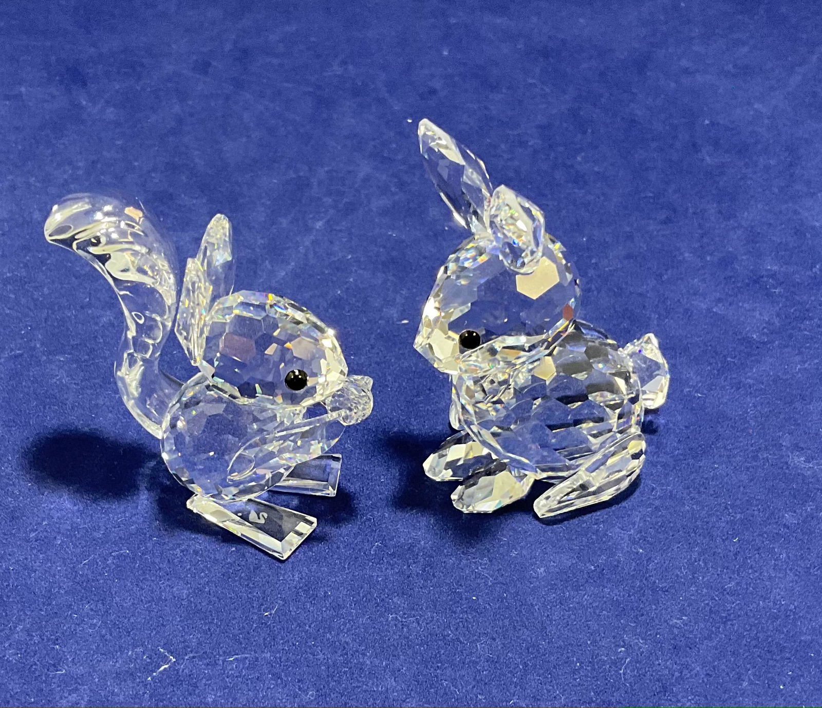 Pair of Swarovski Crystal Figurines Rabbit and Squirrel (1 of 3)