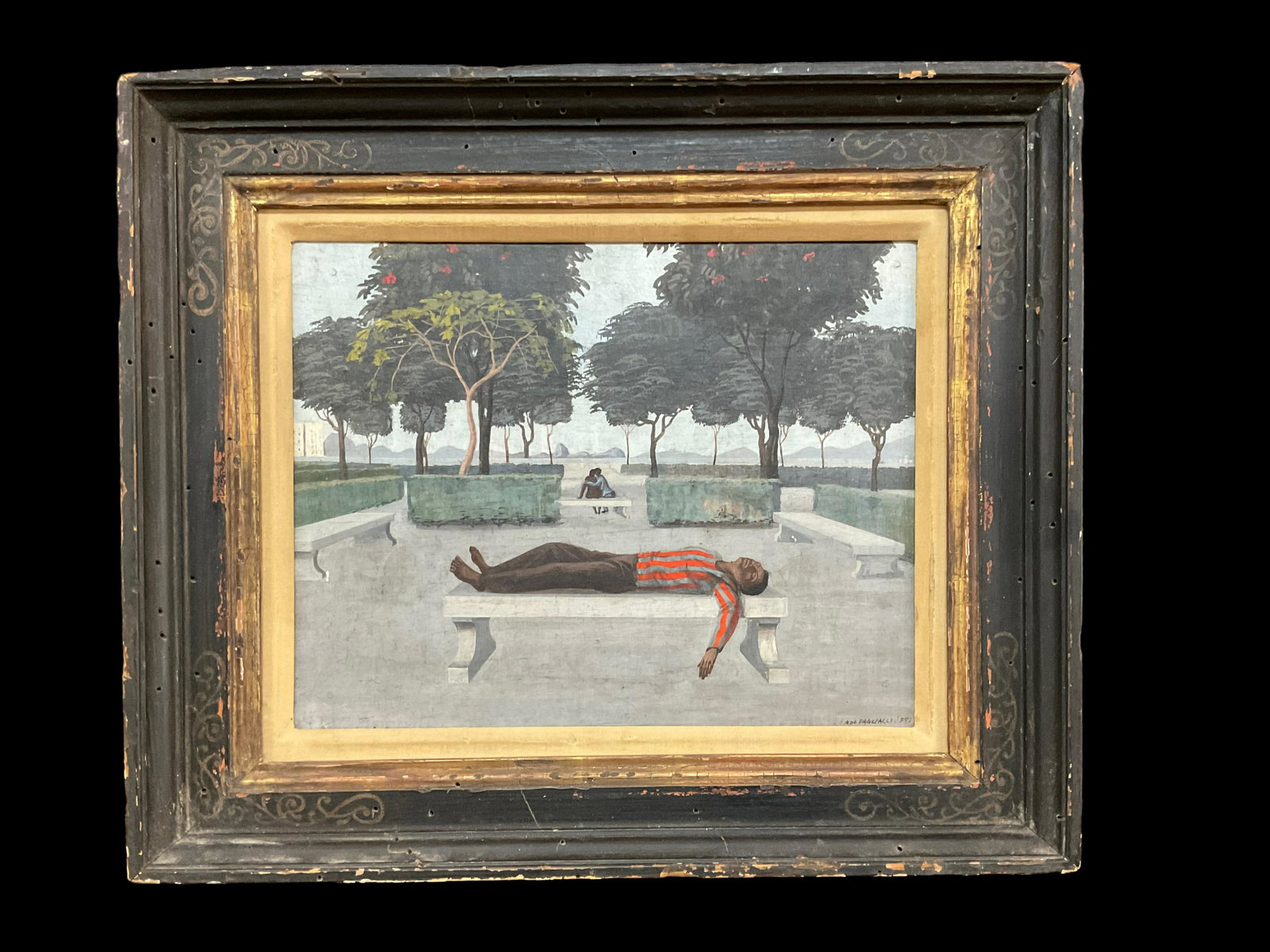 Aldo Pagliacci (Italian, 1913-1991) Oil on Board, Signed 1955 (1 of 9)