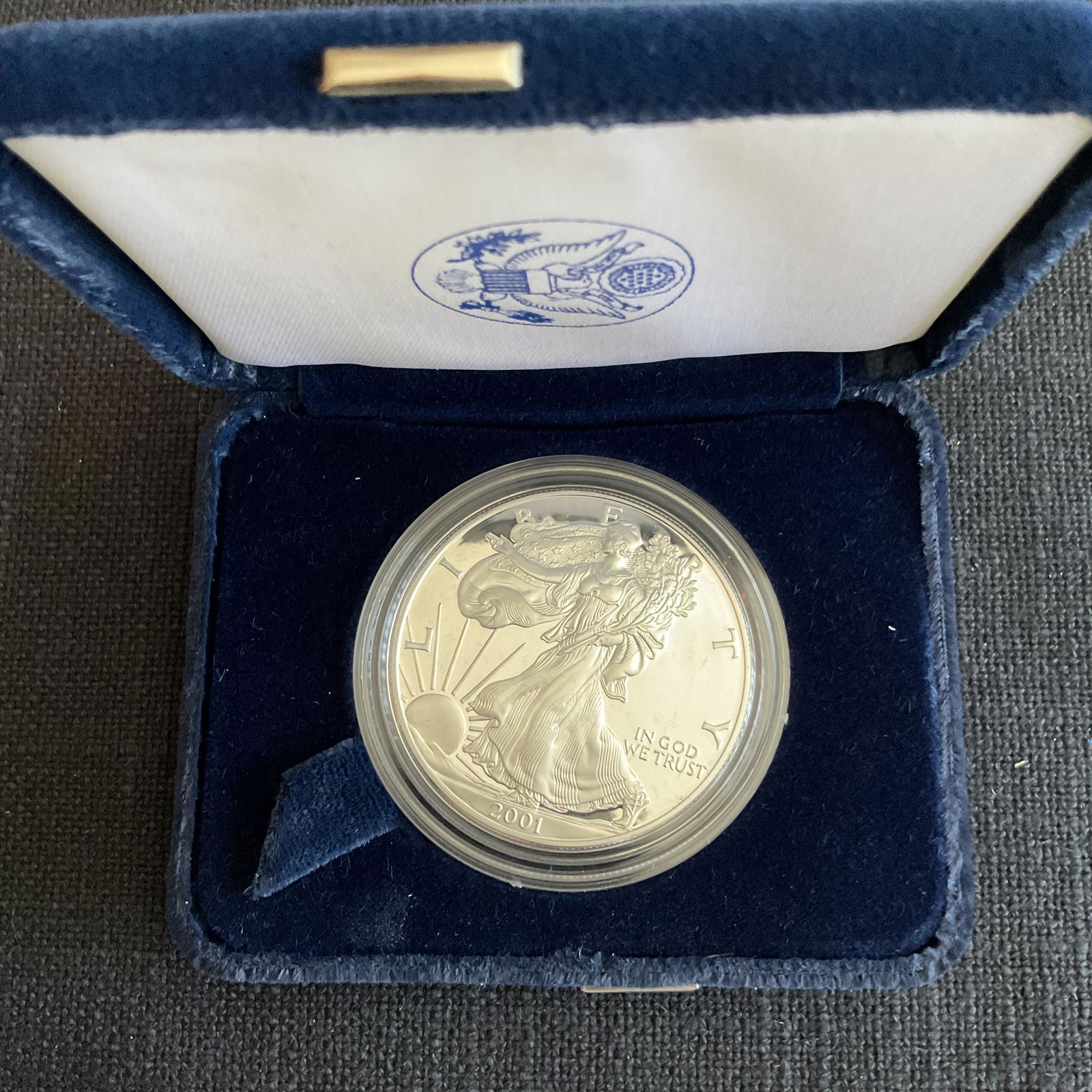 2001 W American Eagle One Troy Ounce Proof Silver Bullion Coin (1 of 4)