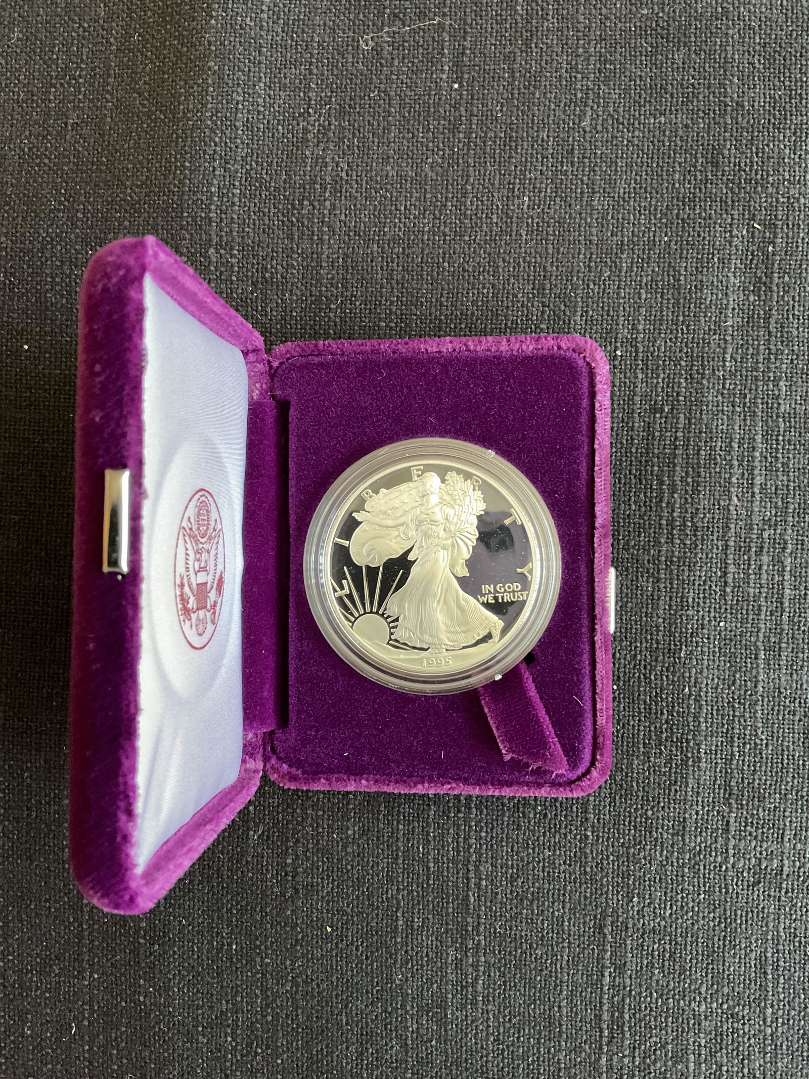 1995 P American Eagle One Troy Ounce Proof Silver Bullion Coin (1 of 3)