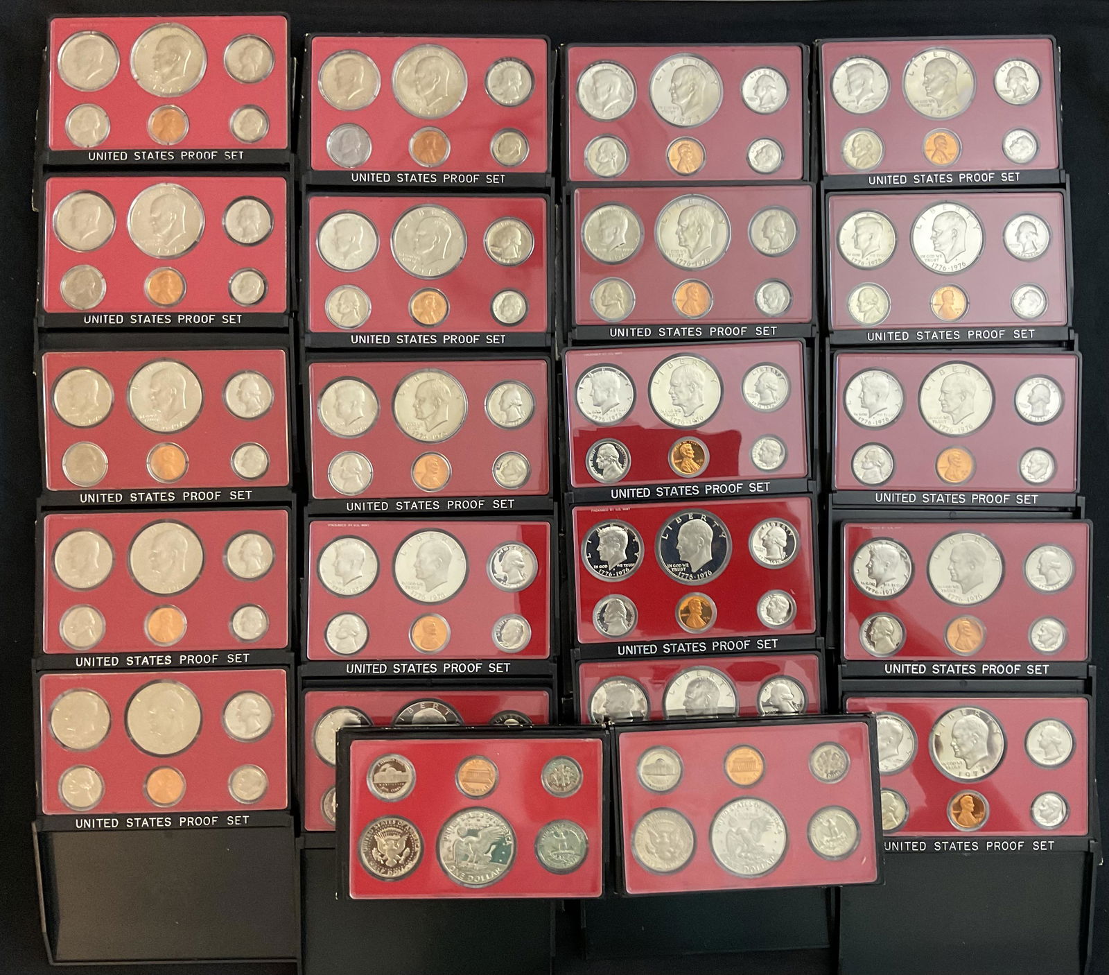 Group of 22 US Mint Proof Sets from the 1973-1977 (1 of 3)
