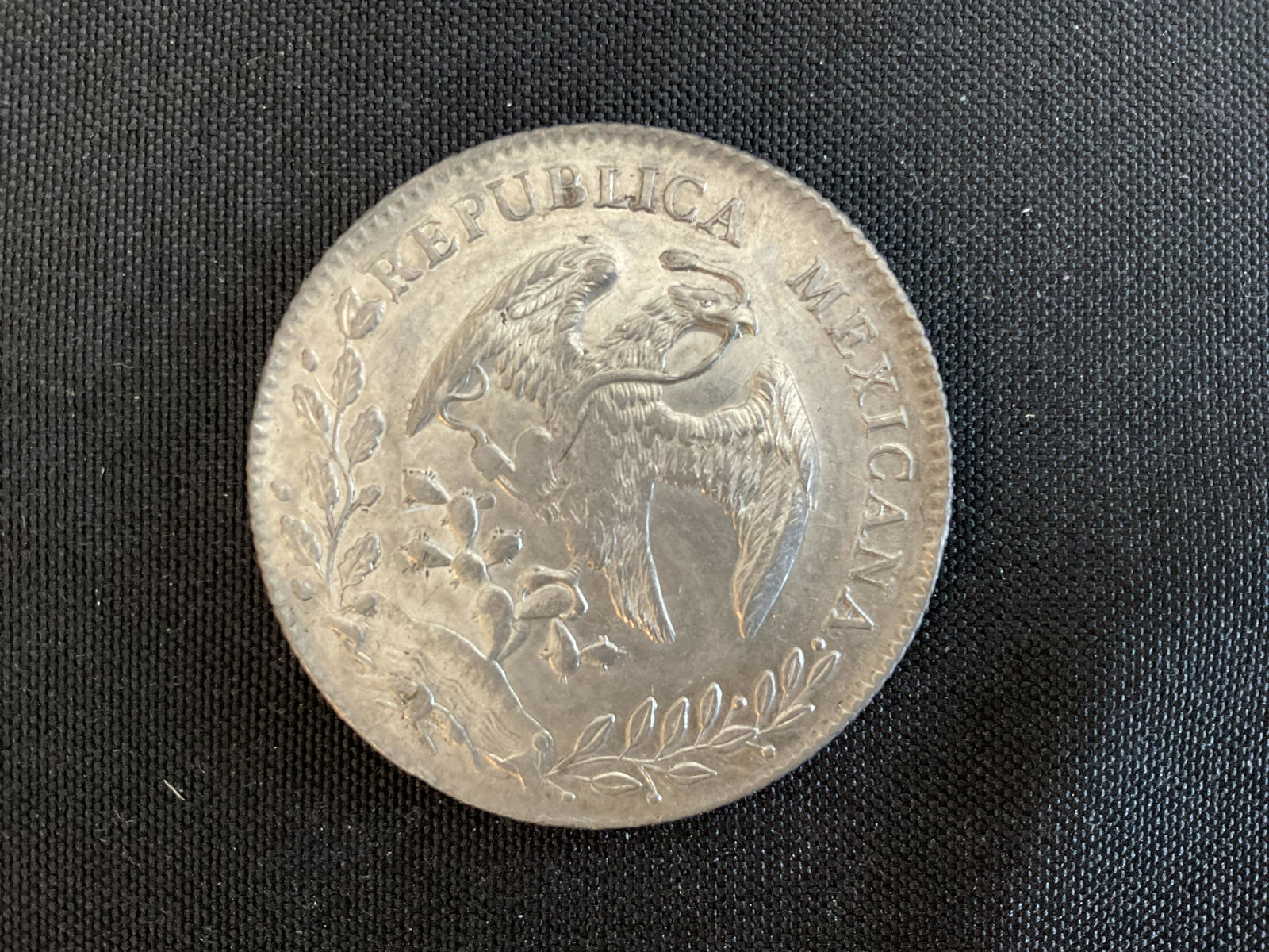 Mexico 1895 Zs FZ 8 Reales Silver Coin (1 of 2)