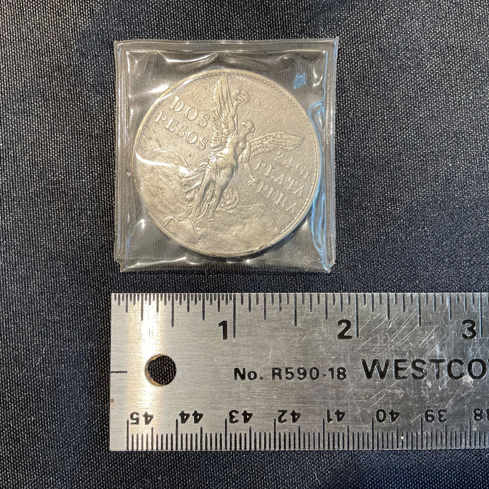 Mexico 1921 2 Peso Silver Coin 100th Anniversary of Independence (1 of 2)