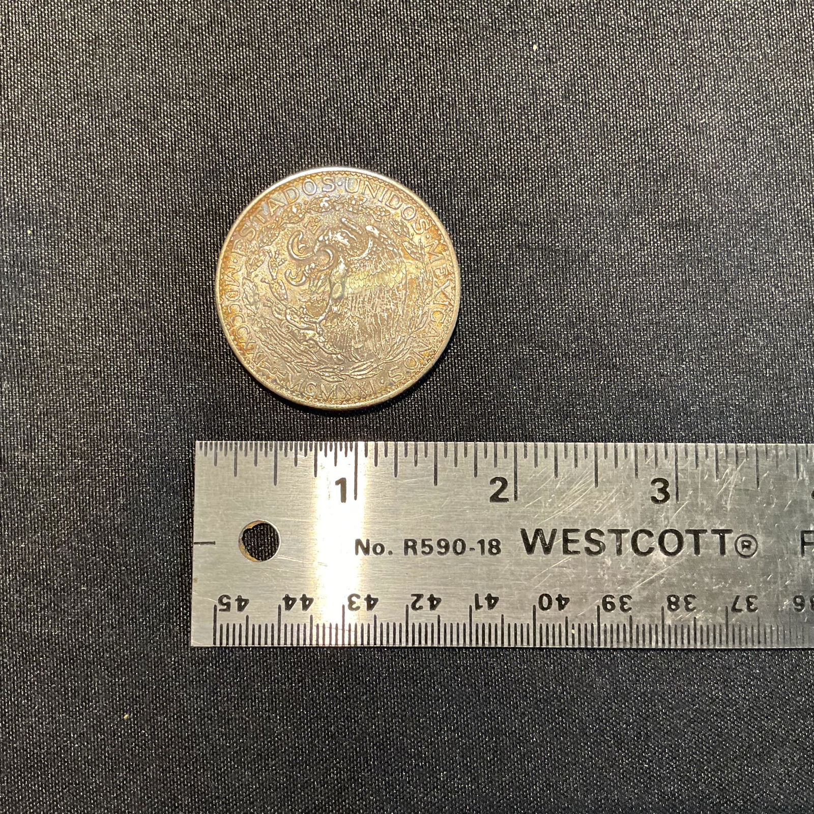 Mexico 1921 2 Peso Silver Coin 100th Anniversary of Independence (1 of 2)